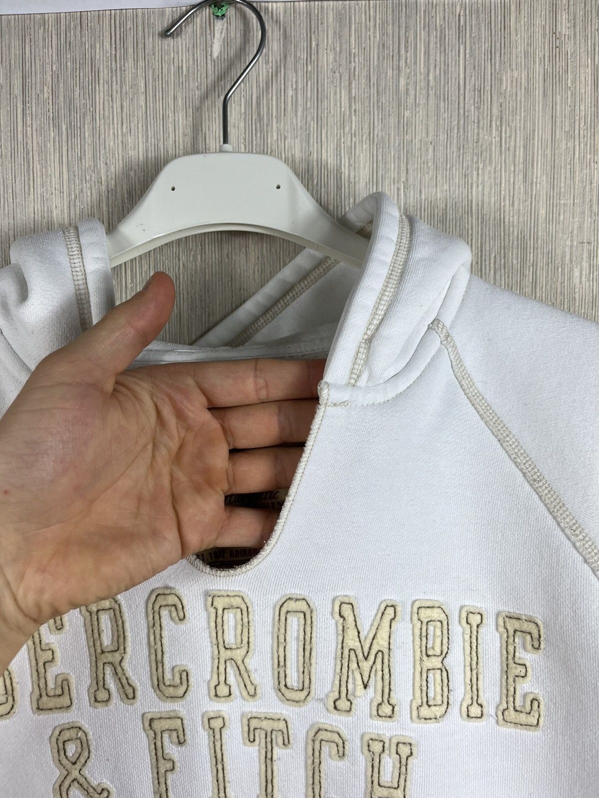 If Six Was Nine × Le Grande Bleu (L.G.B.) × Vintage Vintage Abercrombie & Fitch cut neck distressed hoodie y2k Size M / US 6-8 / IT 42-44 - 18 Thumbnail