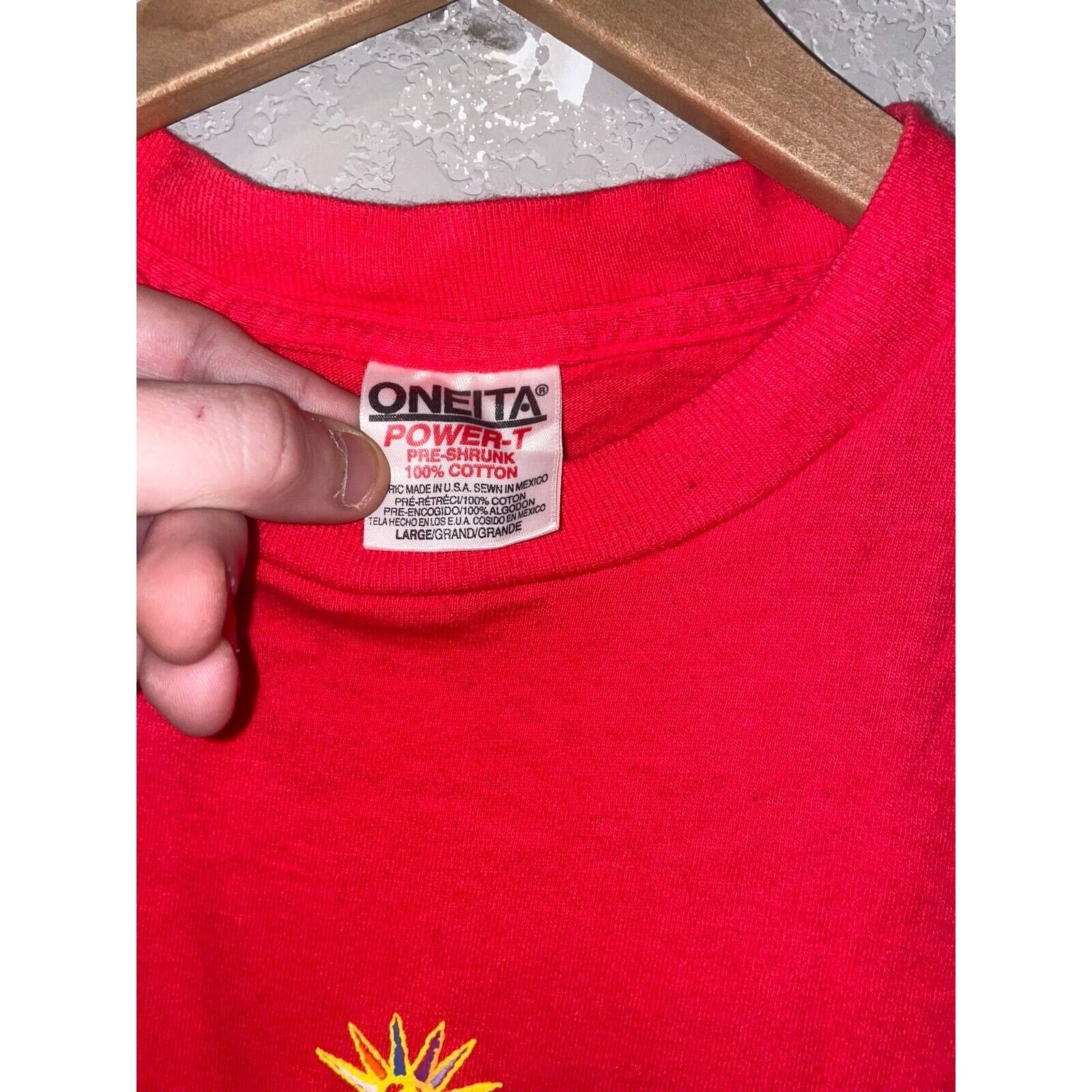 Vintage Vintage Ice Skate Shirt Sun Valley Red Tee VTG 1990s 90s L Size US L / EU 52-54 / 3 - 7 Thumbnail