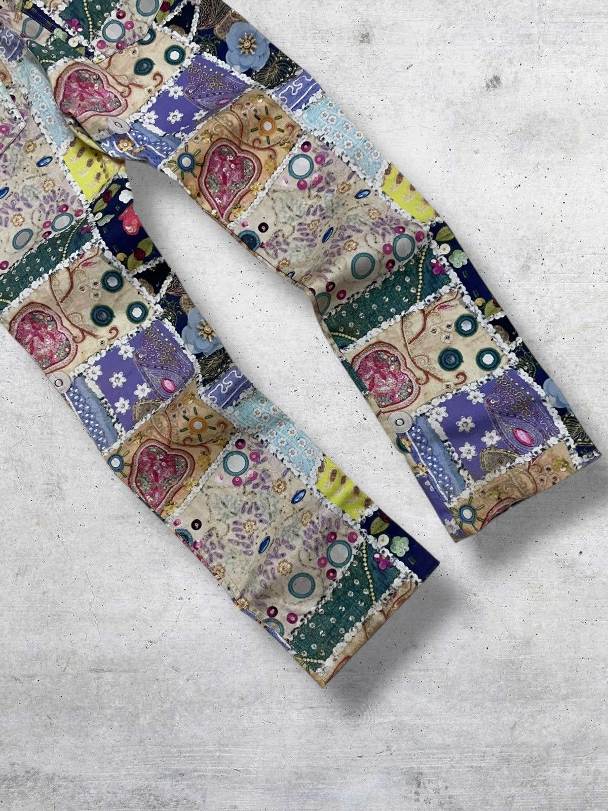 Japanese Brand BA-TSU 1990S JAPAN DESIGNER ARTWORK FLORAL FULLPRINT PANT Size US 28 / EU 44 - 9 Thumbnail