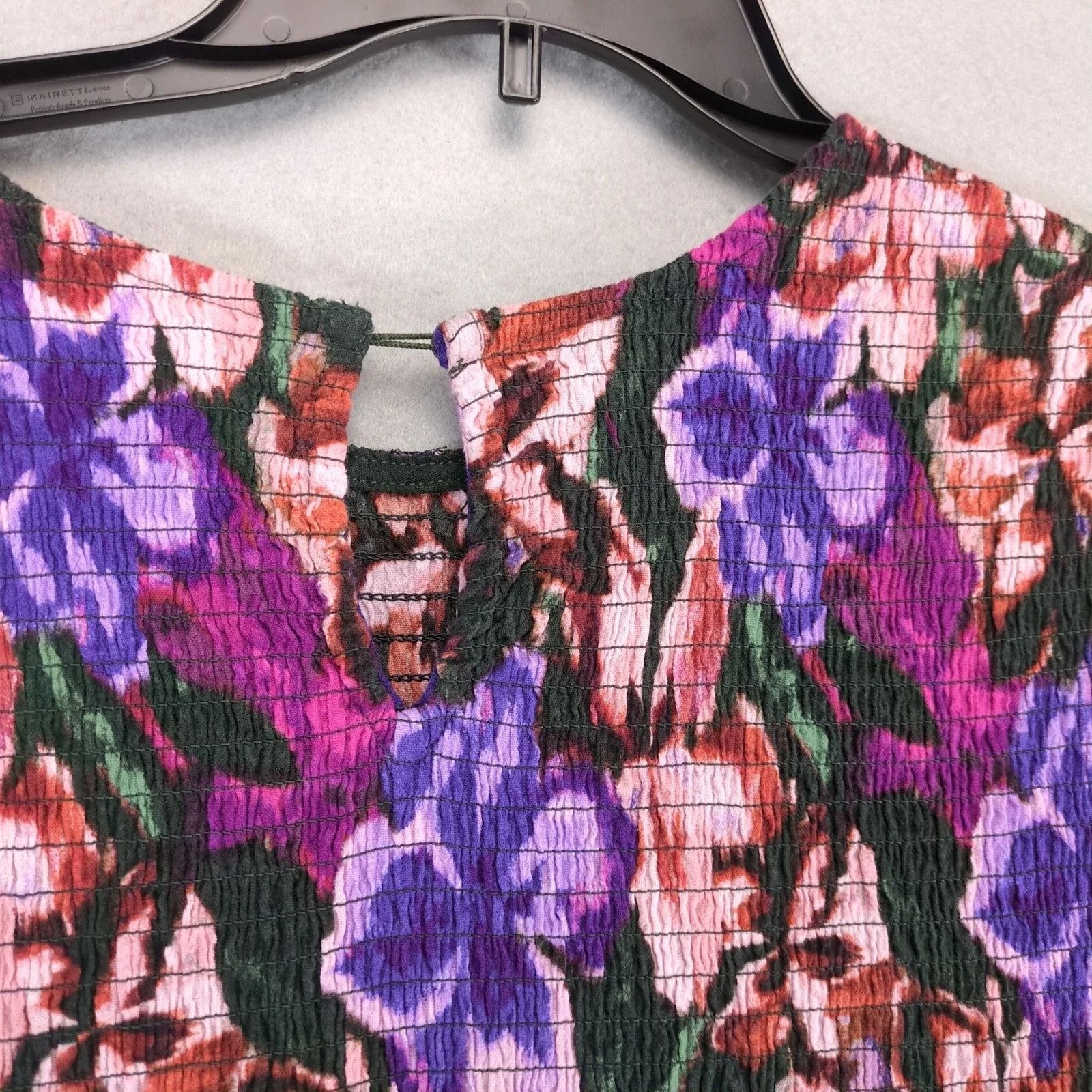 Other Terra & Sky Floral Tiered Smocked Midi Dress Plus Size 2X Size XXL / US 16-18 / IT 52-54 - 9 Thumbnail