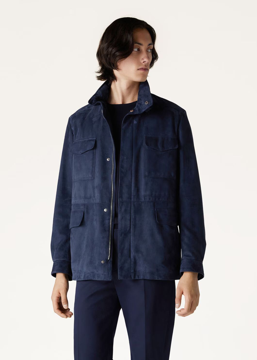 Loro Piana o1w1db10226 FAO0979 Traveller Jacket in Blue Size US L / EU 52-54 / 3 - 2 Thumbnail