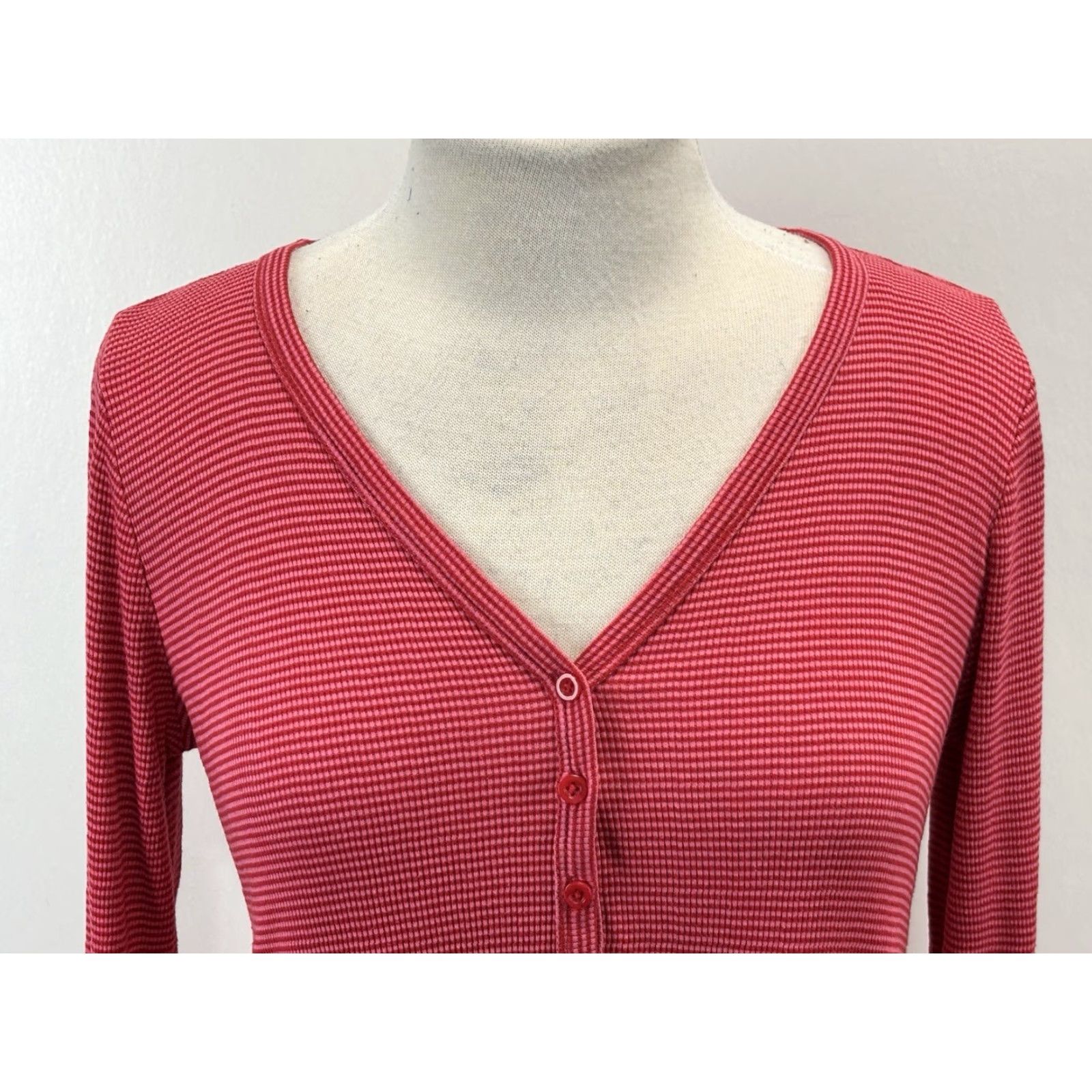 Gap Gap Pajama Set Women Small Pink Red Striped Lounge Comfort Pants Shirt Size S / US 4 / IT 40 - 6 Thumbnail