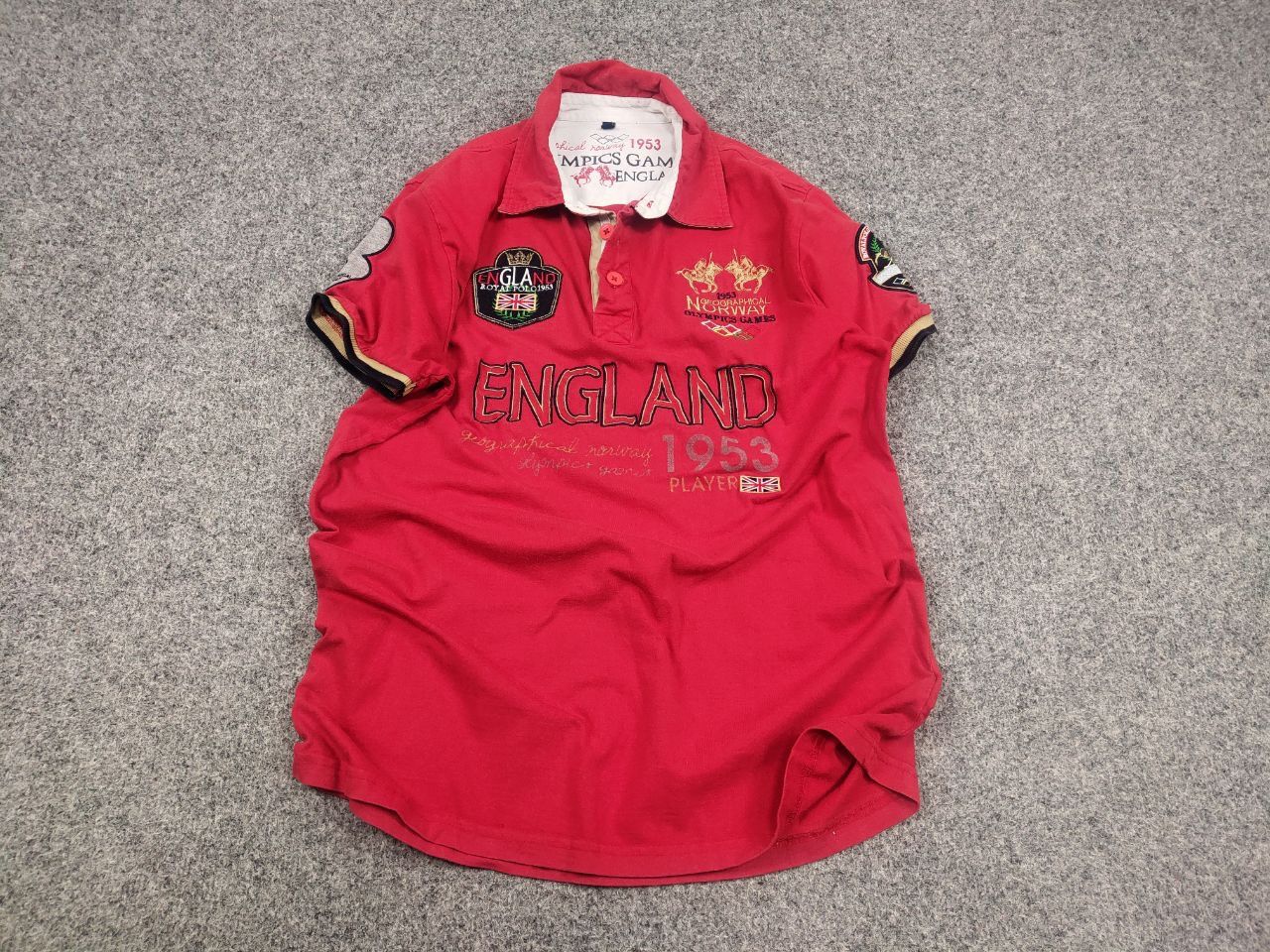Polo Ralph Lauren Vintage 90's geographical norway polo shirt Ralph lauren Size US L / EU 52-54 / 3 - 3 Thumbnail