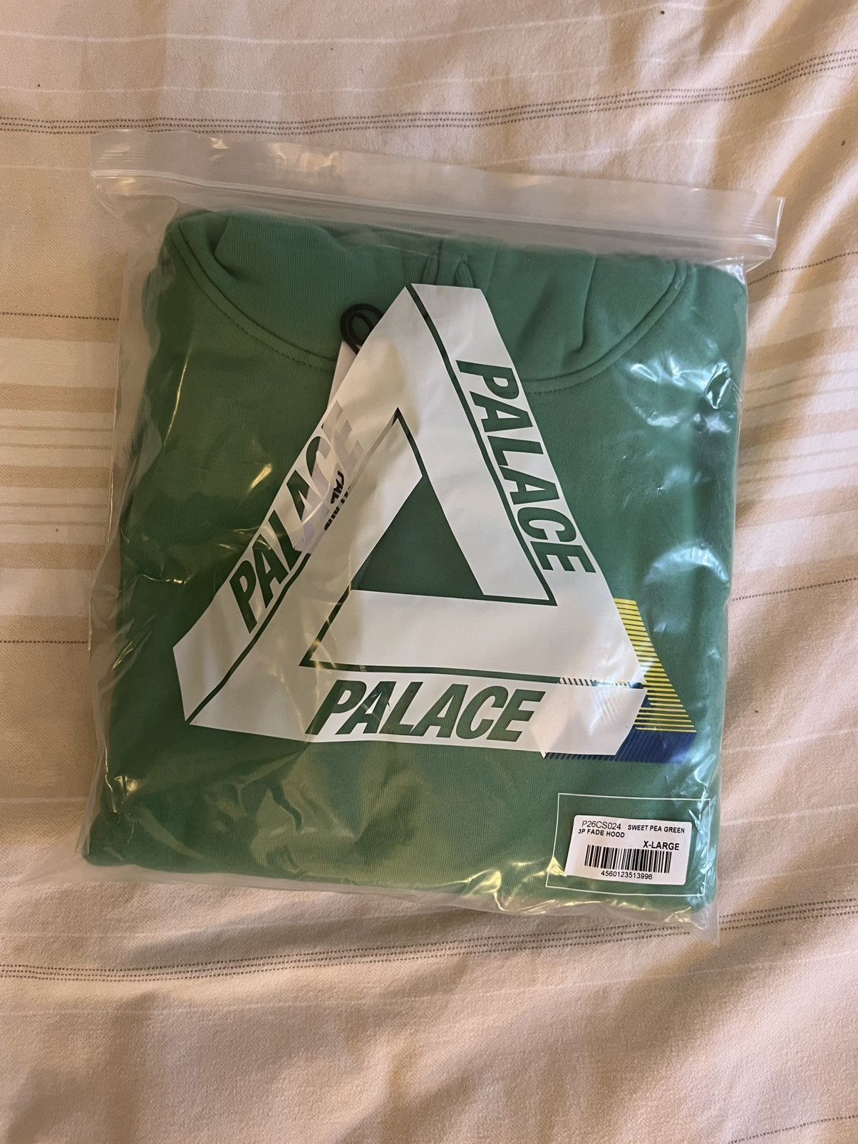 Palace Palace 3P Fade Hood Sweet Pea Green Brushed Fleece Hoodie XL Size US XL / EU 56 / 4 - 4 Thumbnail
