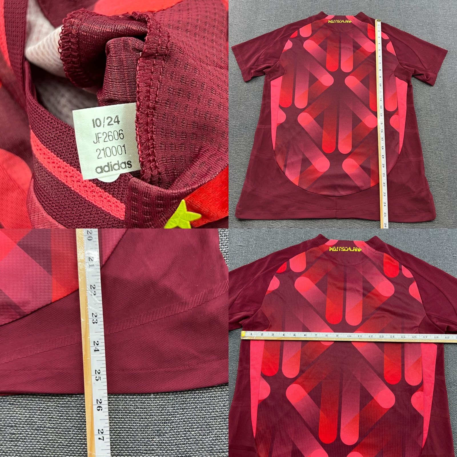 Adidas Germany 2025 2026 Away Womens Training Jersey Medium Adidas Sport Jersey Womens Football Training Shirt Red XS? Size M / US 6-8 / IT 42-44 - 8 Thumbnail