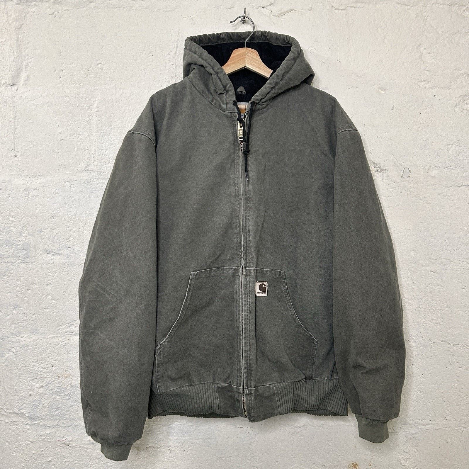 Carhartt Vintage Carhartt Quilted Hooded Active Jacket “Sage” J142 Size US XL / EU 56 / 4 - 1 Thumbnail