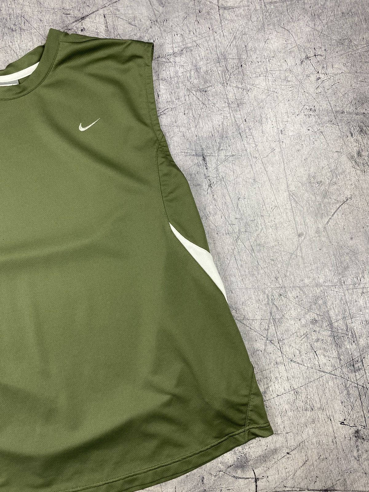 Japanese Brand × Nike × Vintage Vintage Nike Y2K Drill Tee T Shirt Size US L / EU 52-54 / 3 - 5 Thumbnail