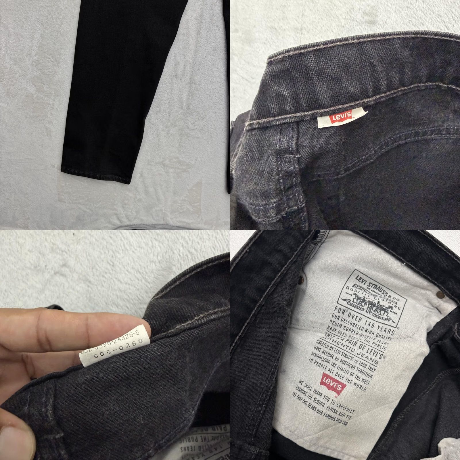 Levi's VINTAGE Levi's 505 Jeans Mens 38x30 Regular Fit Straight Leg Denim Dark Wash Size US 38 / EU 54 - 9 Thumbnail