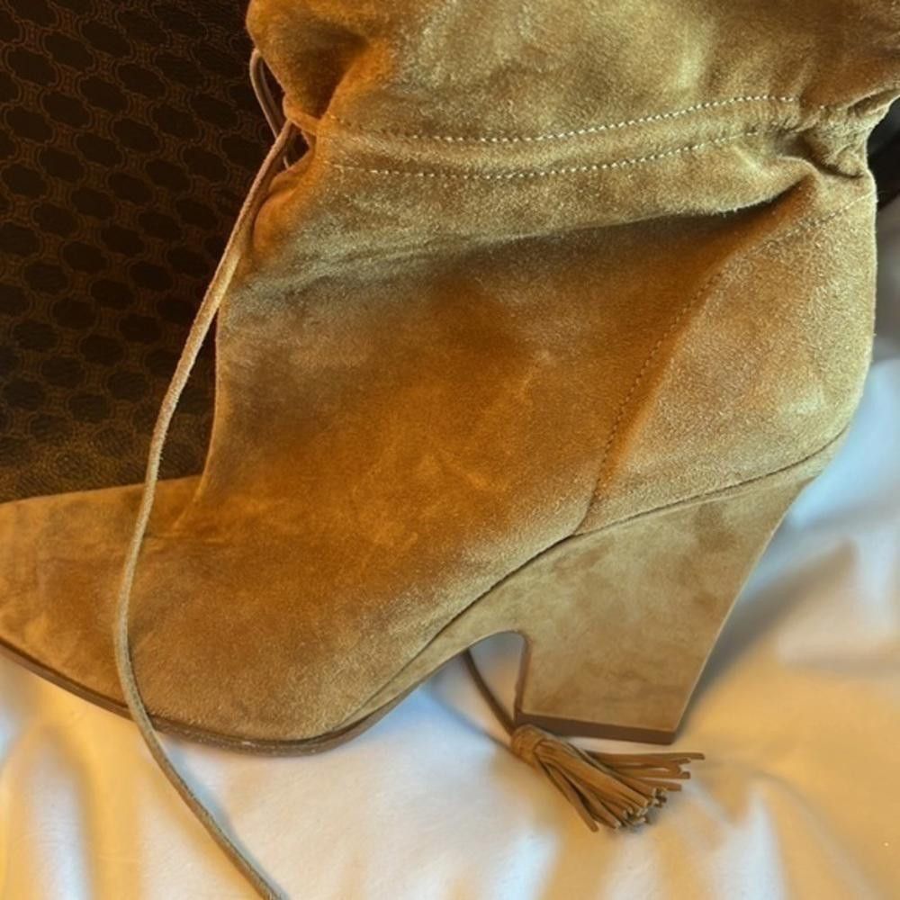 Designer AQUAZZURA Sartorial 95 suede ankle boots - used Size US 8.5 / IT 38.5 - 9 Thumbnail