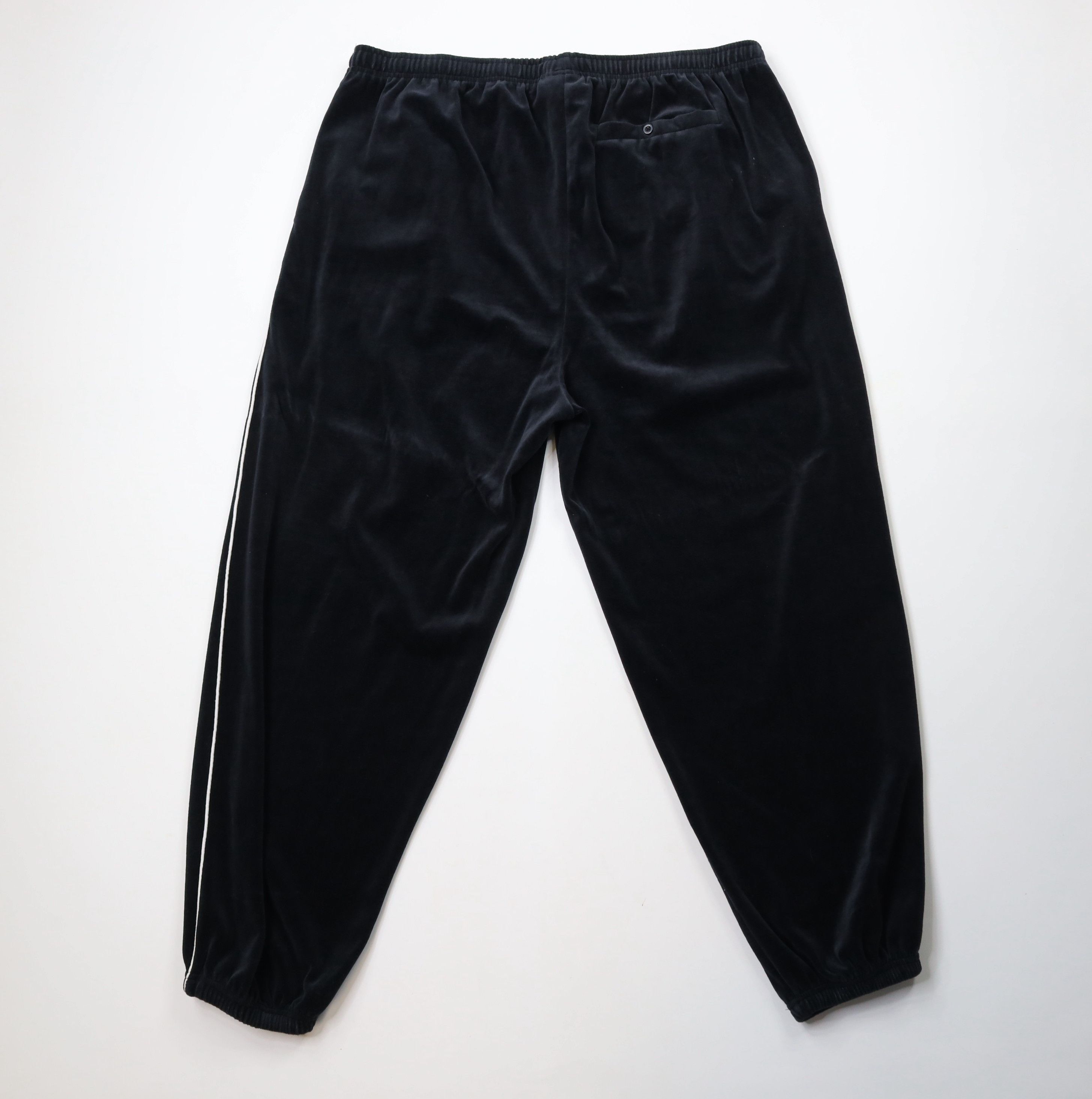 Vintage Vintage 90s Y2K Streetwear Velour Sweatpants Joggers Black Size US 40 / EU 56 - 9 Thumbnail