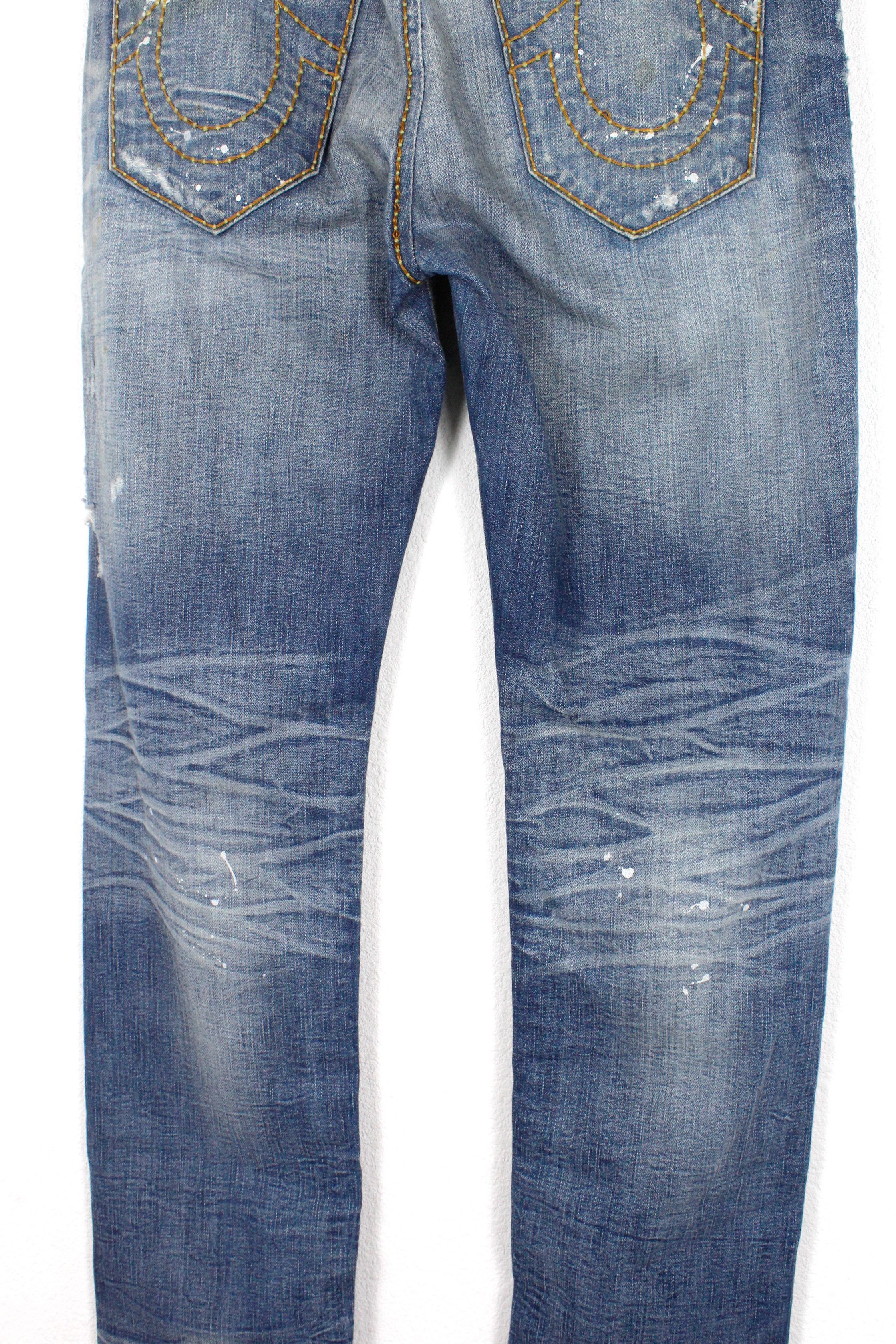 True Religion True Religion Y2K Hand Painted Distressed Pants Jeans 32 Size US 32 / EU 48 - 7 Thumbnail