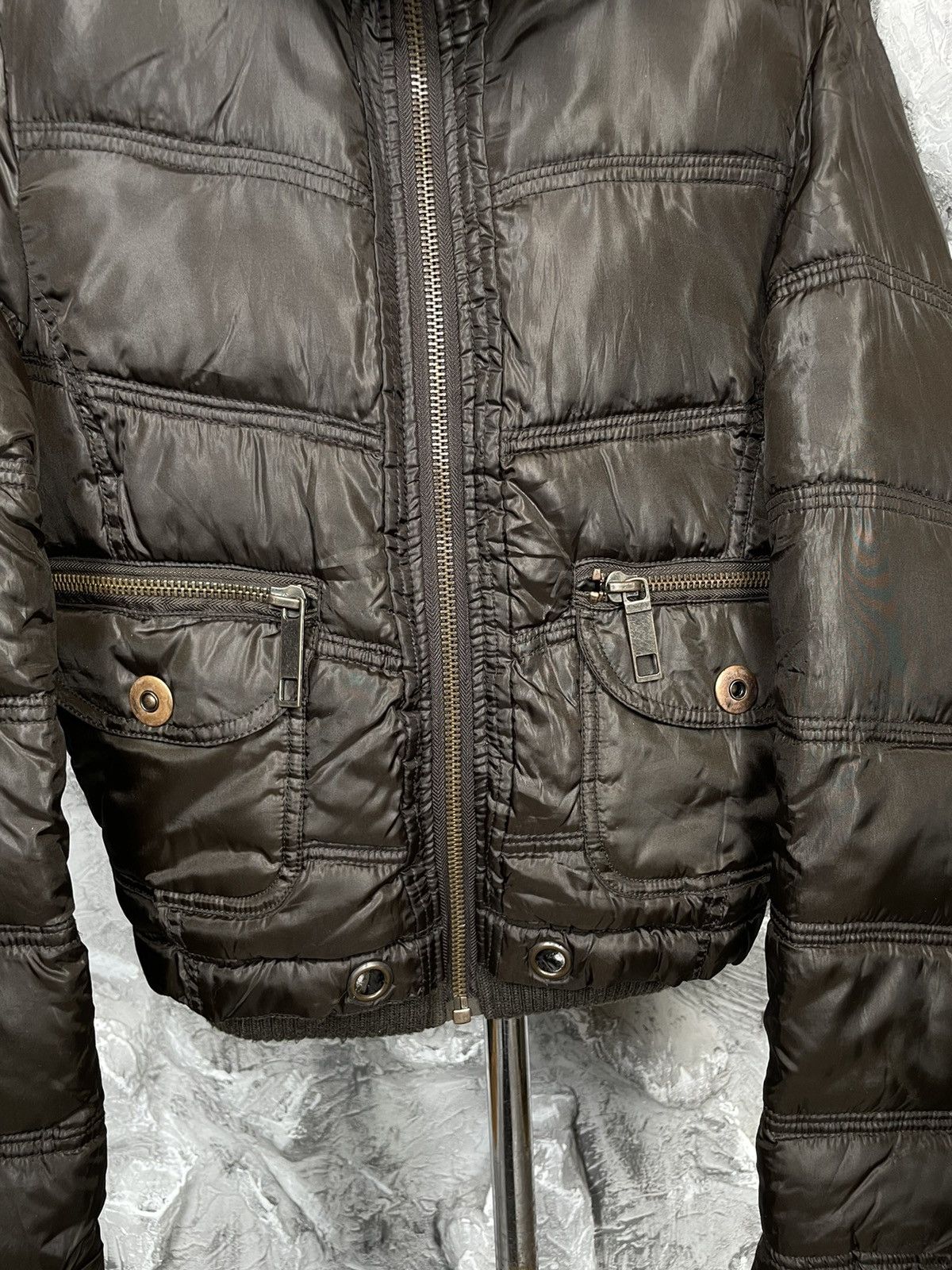 20471120 Y2K Fur Zip Hood Bomber Jacket Hysteric Glamour Japan Style Size US S / EU 44-46 / 1 - 10 Thumbnail