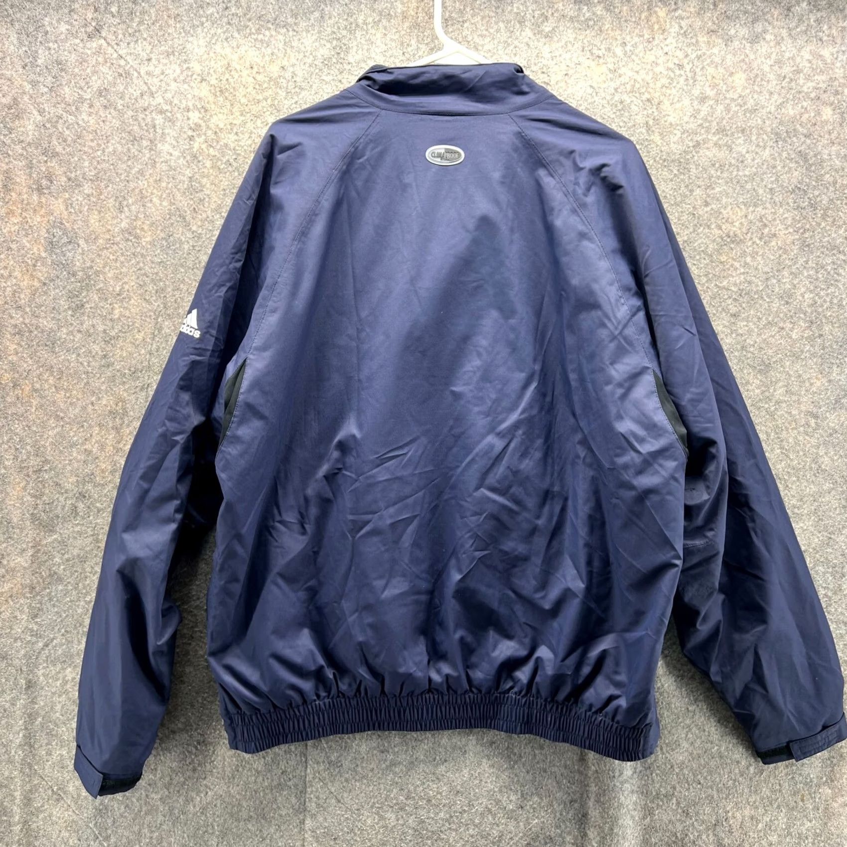 Adidas Adidas Jacket Men Large Blue Bomber Anorak Polyester Half Zip Clima Proof Vtg Size US L / EU 52-54 / 3 - 2 Thumbnail