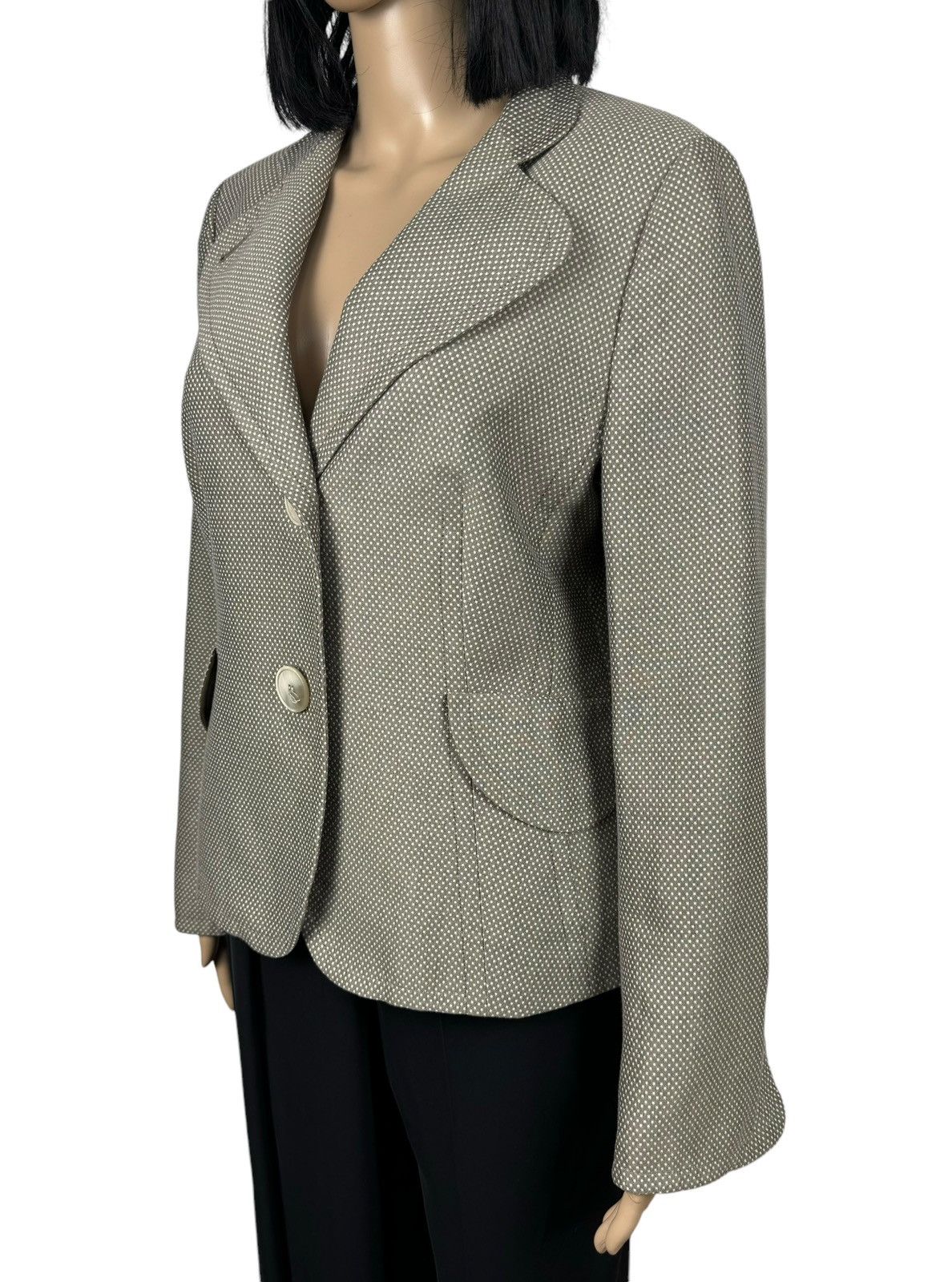 Akris Akris Punto Polka Dot Blazer Jacket size US12 Size XL / US 12-14 / IT 48-50 - 6 Thumbnail