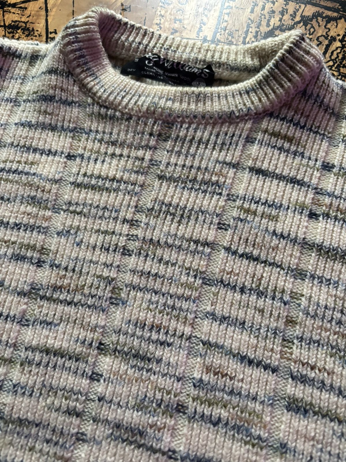 Vintage Vintage 80s Terry Williams Wool Nep Knit Sweater Size US S / EU 44-46 / 1 - 2 Thumbnail