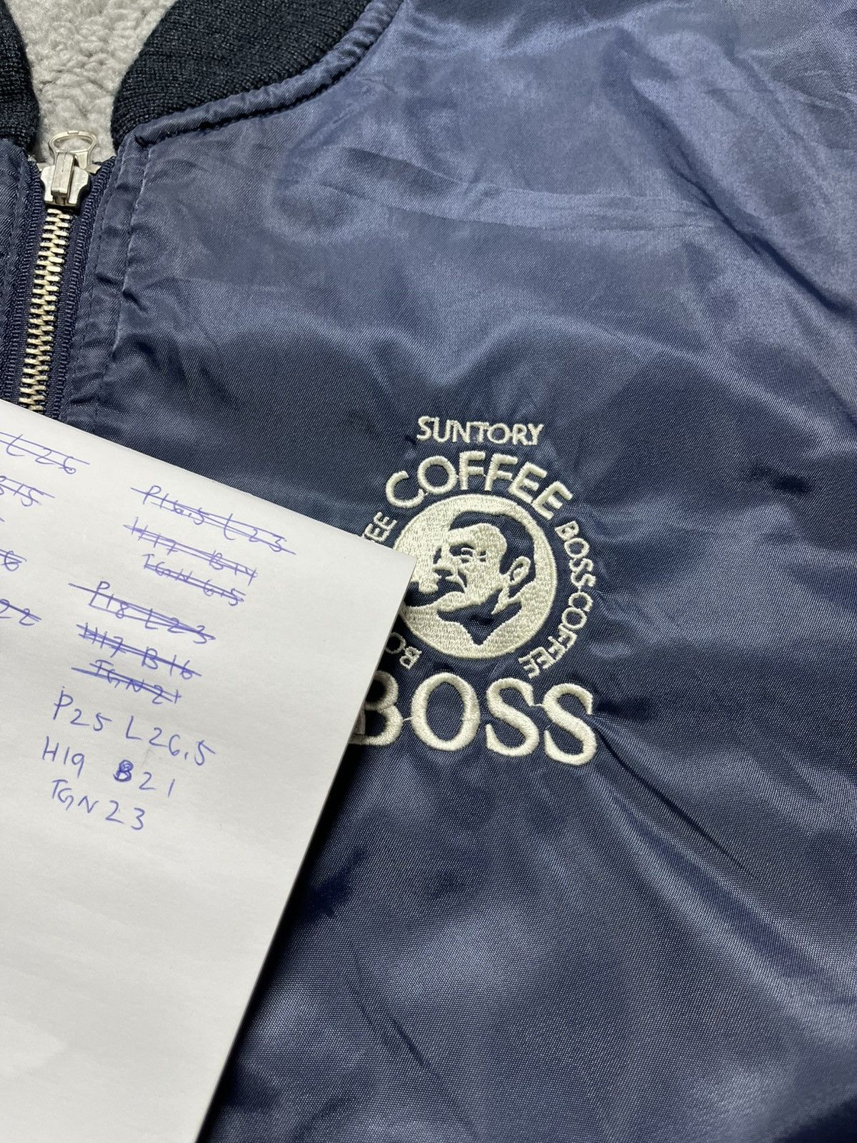 Japanese Brand 🔥Vintage Suntory Coffee Boss Embroidery Bomber Jacket Size US XL / EU 56 / 4 - 6 Thumbnail