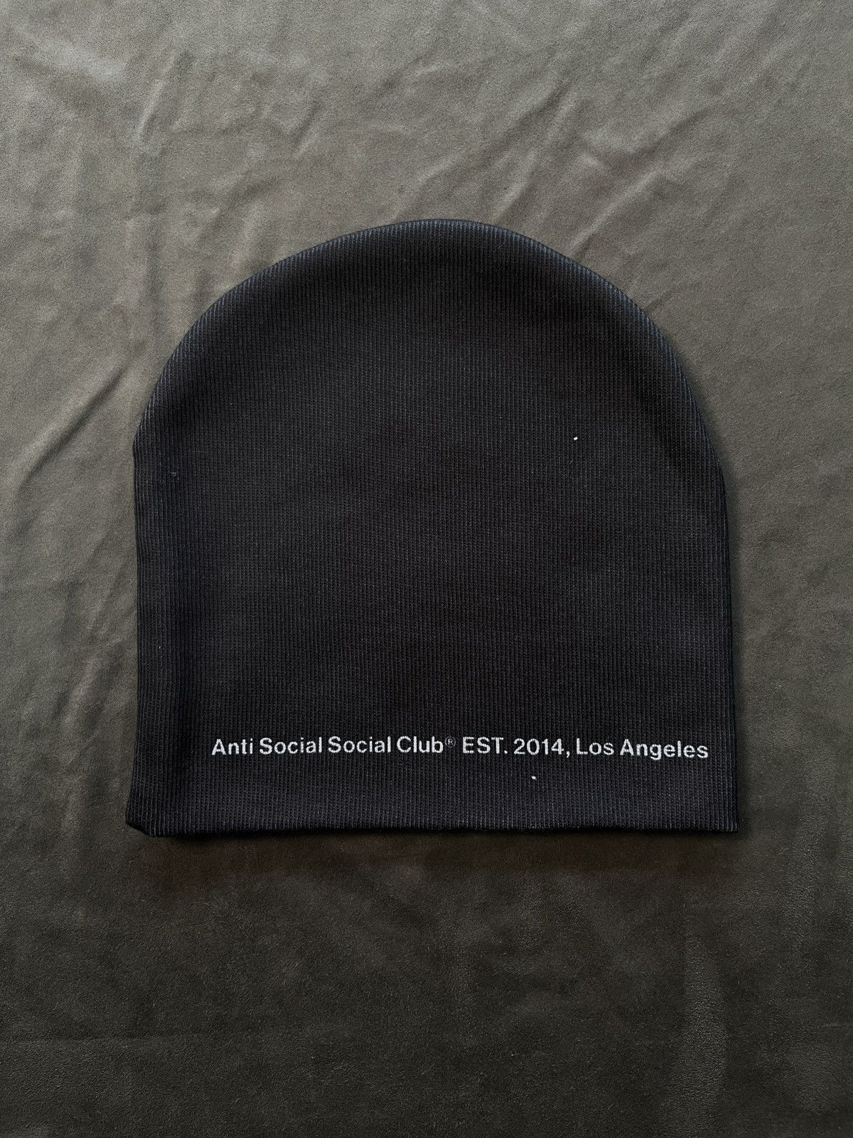 Japanese Brand Anti Social Socail Club ASSC Quivering Liquids Beanie OS BLK Size ONE SIZE - 4 Thumbnail