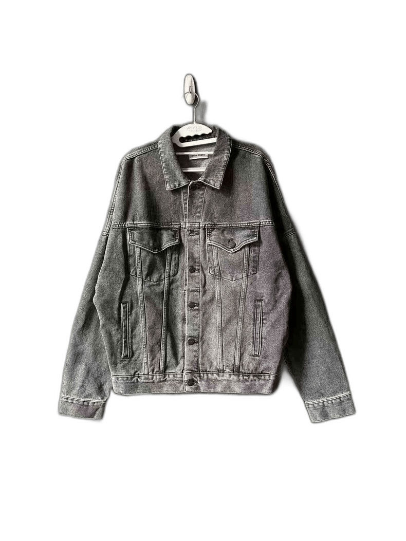 Palm Angels Denim Jacket with Back Lettering