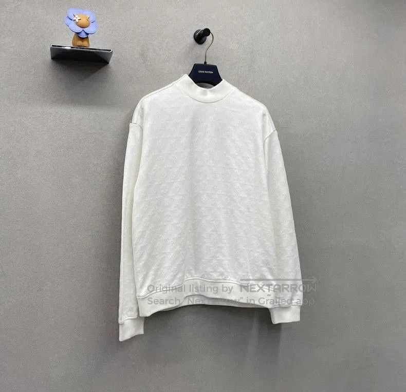 Louis Vuitton LV White Logo Sweatshirt M. Size US M / EU 48-50 / 2 - 3 Thumbnail