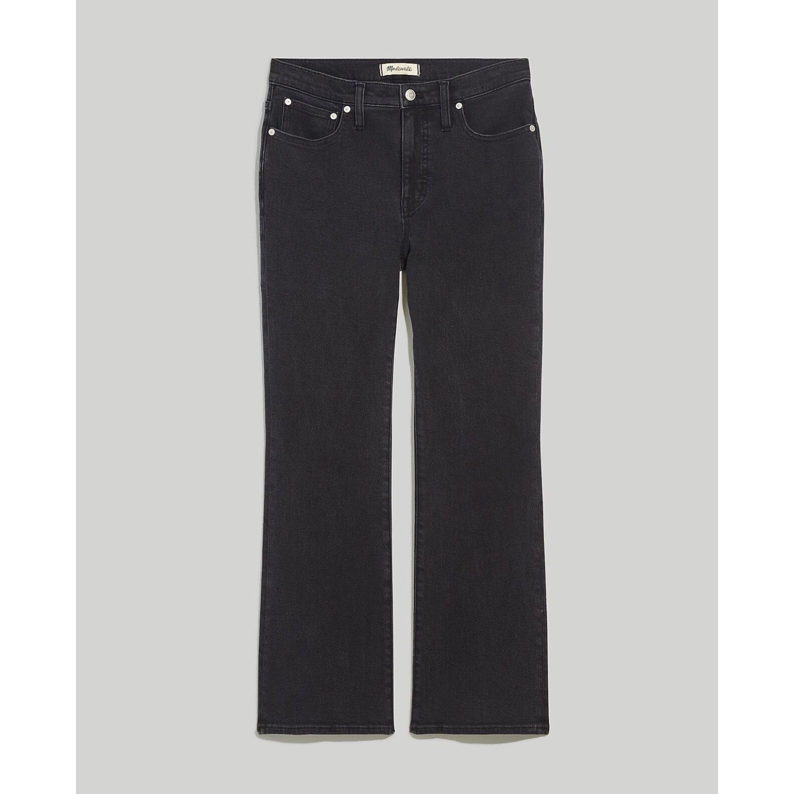 Madewell NWT Madewell Mid Rise Kick Out Jeans Black/Gray Wash Size 24 Size 24" / US 00 / IT 34 - 4 Thumbnail