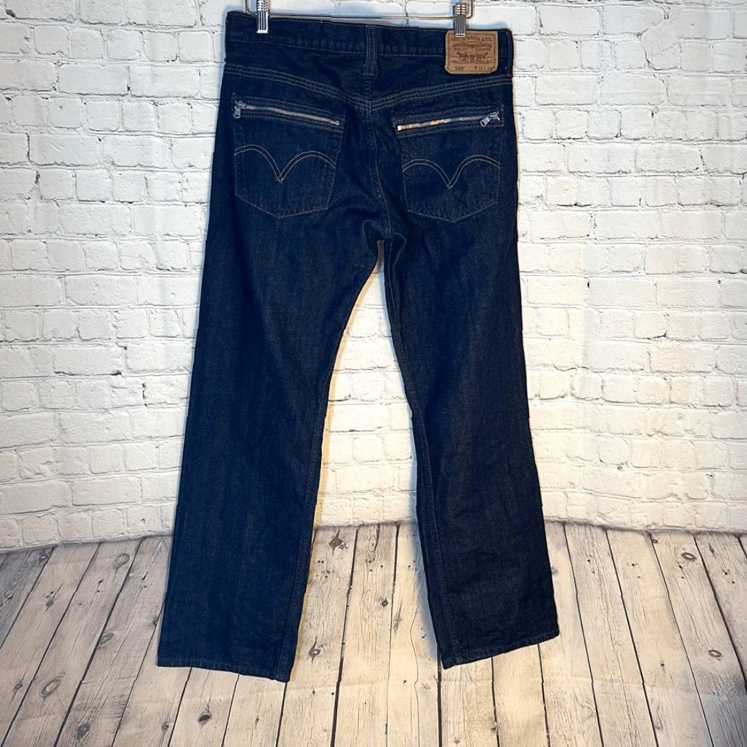 Levi's VINTAGE Levi’s 569 Jeans Loose Straight Dark Wash Mens Size 32x32 Zippered Pocket Blue Denim Pants Regular Mens Size US 32 / EU 48 - 6 Thumbnail