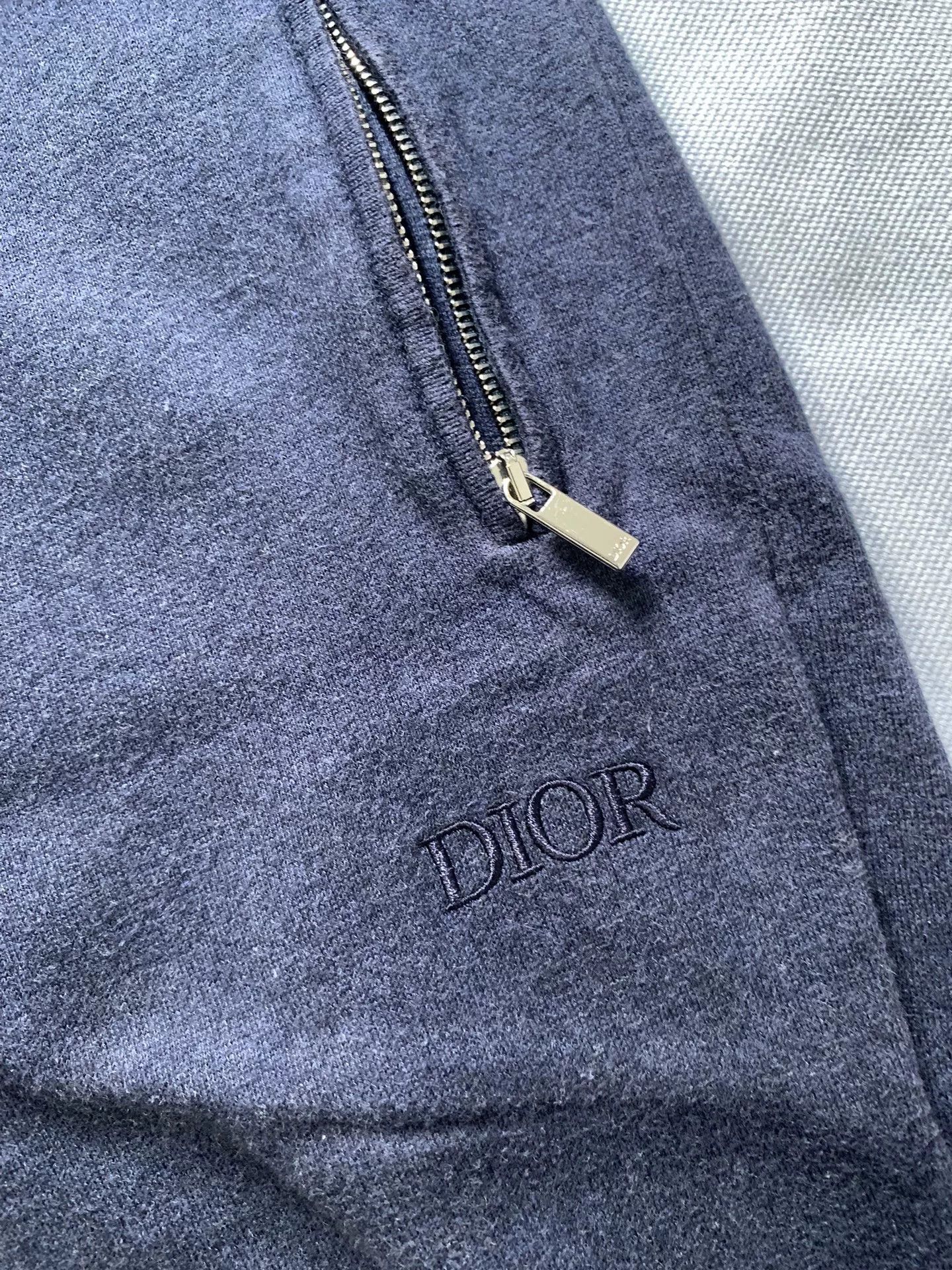 Dior Dior Embroidered Logo Cashmere Pants Size US 34 / EU 50 - 1 Thumbnail