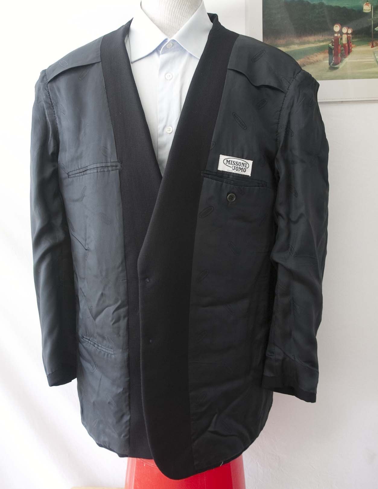 Missoni Missoni Uomo Jacket Dark Blue Size 44 Size 44R - 8 Thumbnail