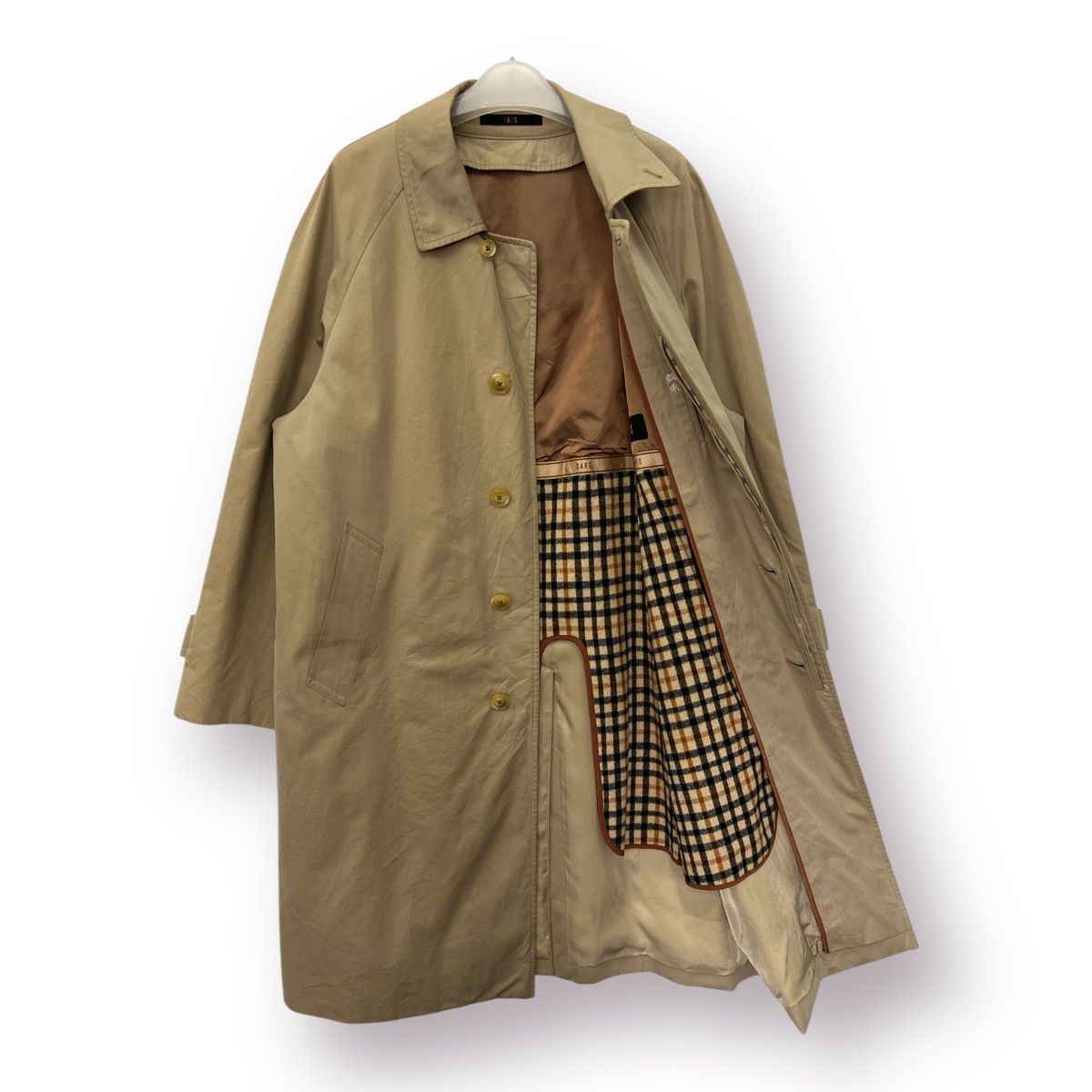 DAKS × Liberty × Vintage 🔥 Vintage Daks London Hidden Button Long Coat Size US M / EU 48-50 / 2 - 6 Thumbnail