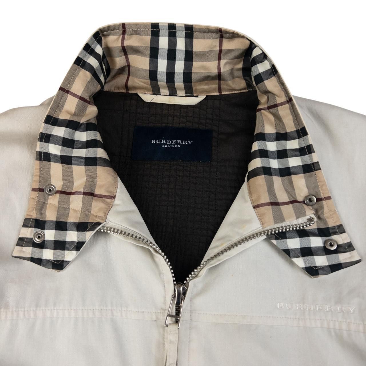 Burberry Vintage Burberry Nova Check Collar Jacket Size L Size US L / EU 52-54 / 3 - 3 Thumbnail