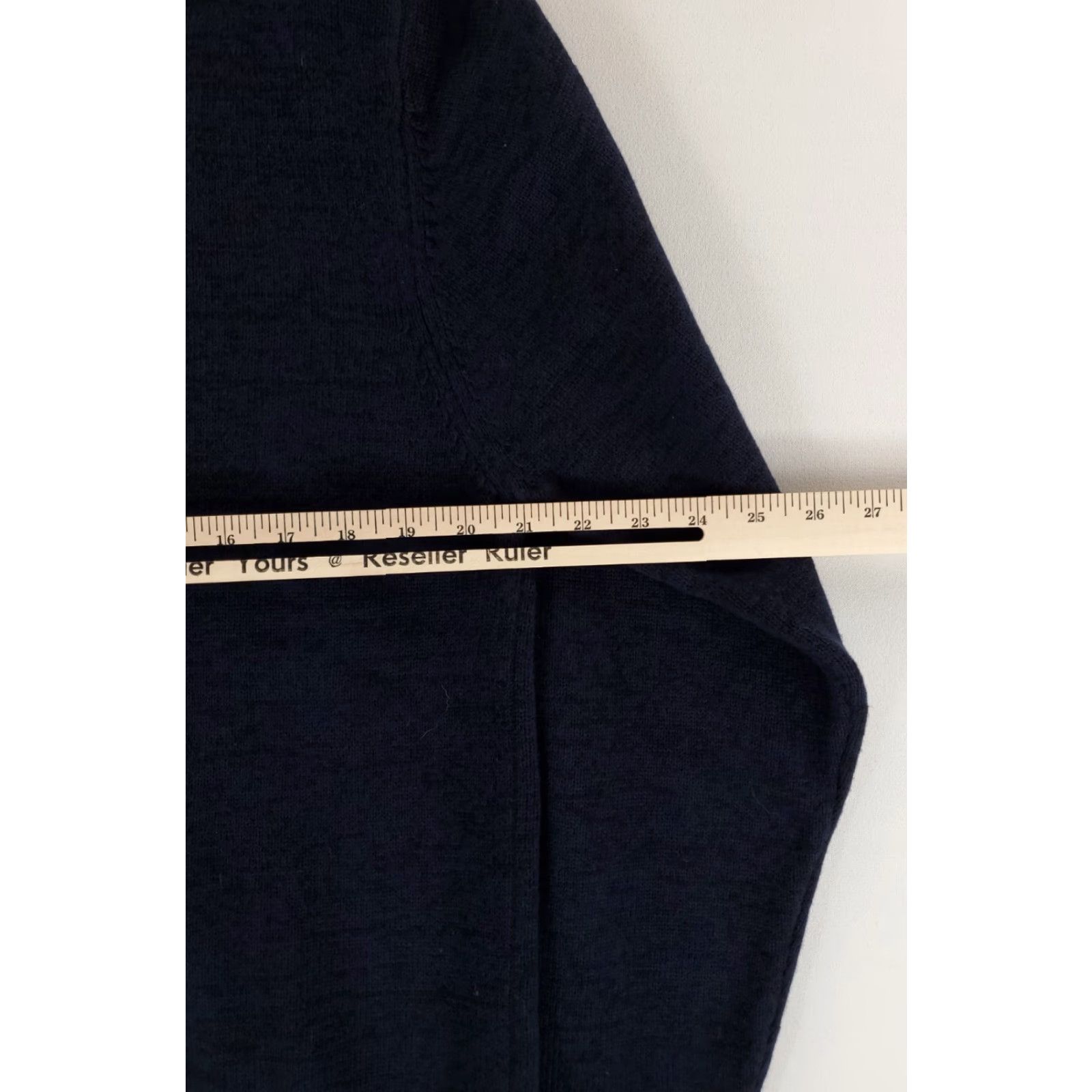Carbon2Cobalt Carbon 2 Cobalt Roll Neck Sweater Cotton Nylon Wool Blend Navy Blue Mens L Size US L / EU 52-54 / 3 - 6 Thumbnail