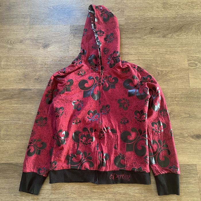 Other Y2K Dereon Reversible Red Bandana Print Jacket | Grailed