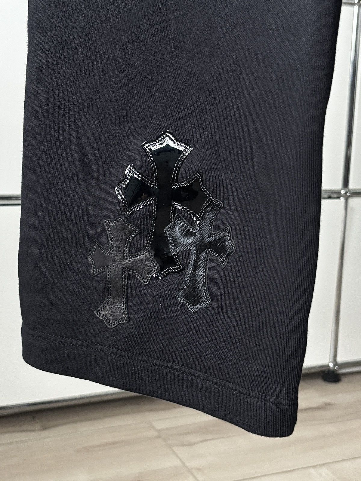 Chrome Hearts LEATHER HAIR PONY CROSS PATCH SWEATPANTS Size US 32 / EU 48 - 5 Thumbnail