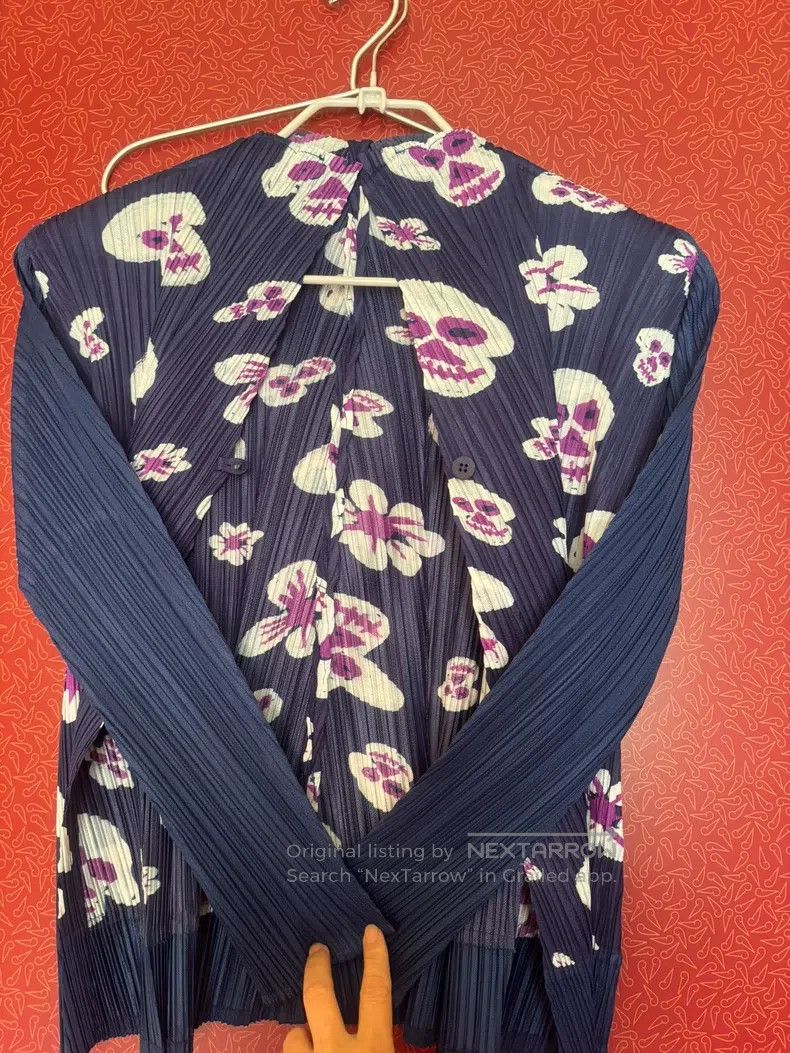 Issey Miyake Issey Miyake Graffiti Butterfly and Skull Cardigan Size L / US 10 / IT 46 - 3 Thumbnail