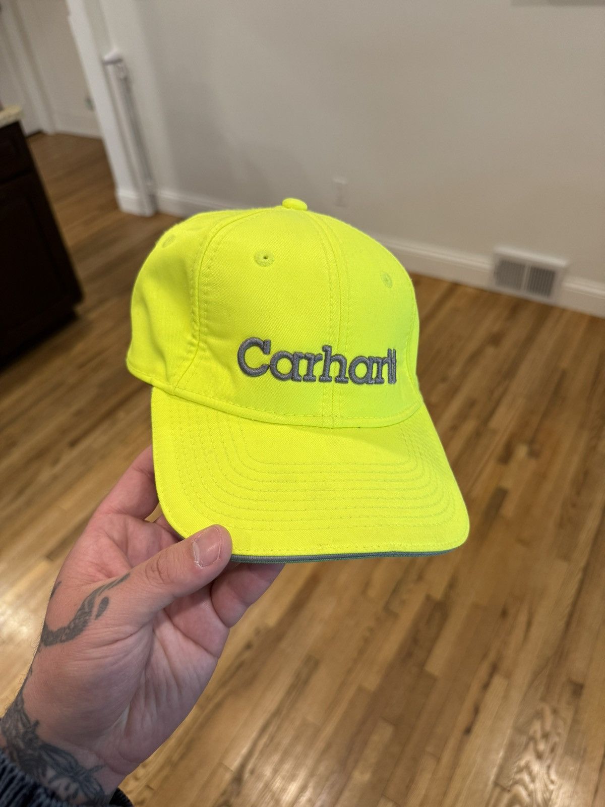 Carhartt × Vintage Discontinued fluorescent green/yellow Carhartt hat Size ONE SIZE - 1 Thumbnail