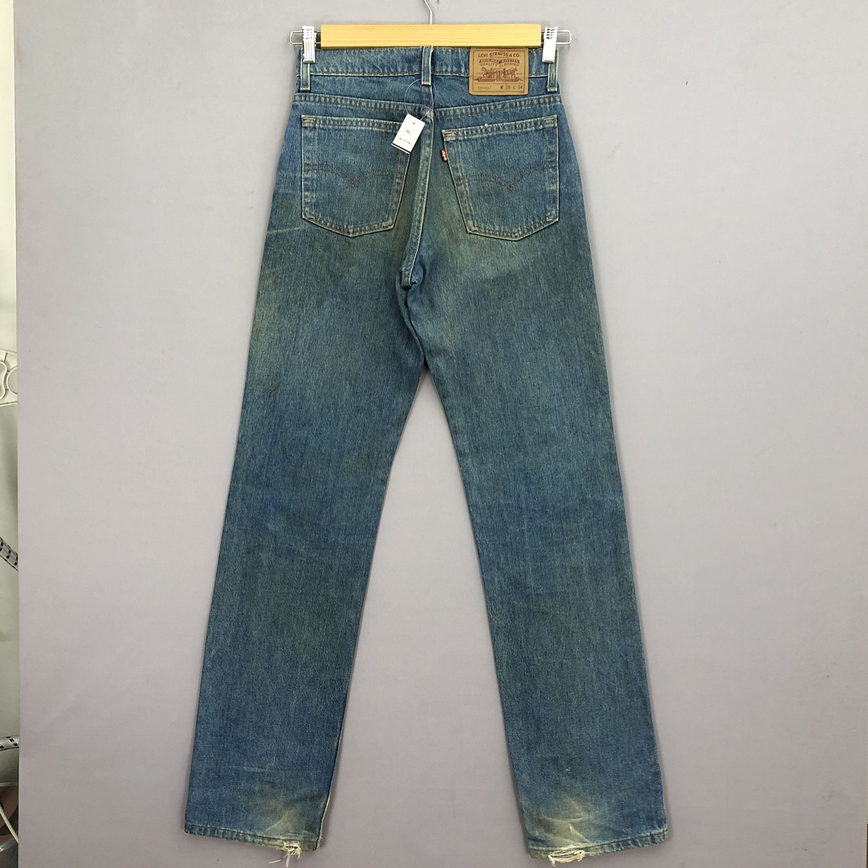 Levi's Vintage 90s Levis 520 Jeans Faded Levi's Mudwash Denim Size 26" / US 2 / IT 38 - 2 Thumbnail