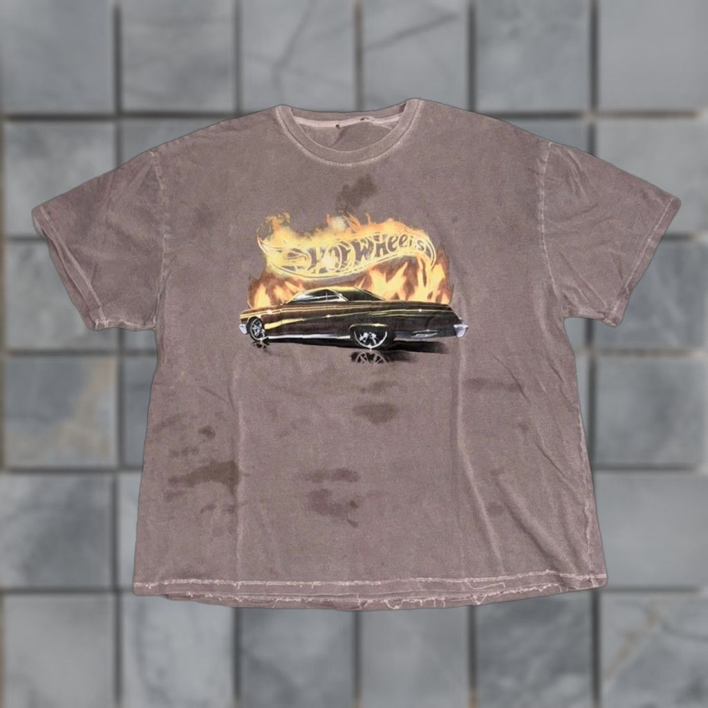 Vintage VINTAGE Forever 21 x Hot Wheels T-Shirt Brown Chevy Nova Flames Large Size US L / EU 52-54 / 3 - 1 Thumbnail