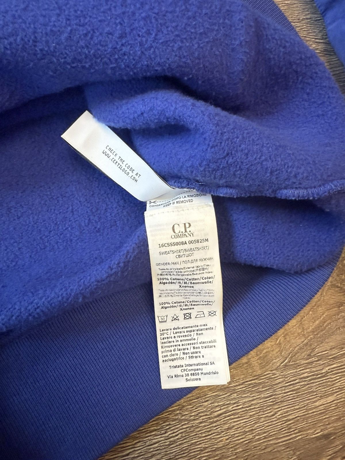 C.P. Company × Palace Palace x C.P. Company Hood Bright Cobalt Size US L / EU 52-54 / 3 - 7 Thumbnail