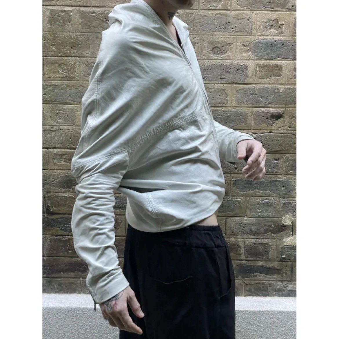 Maison Margiela FW 2005 White Leather Jacket by Martin Margiela Size S / US 4 / IT 40 - 10 Thumbnail