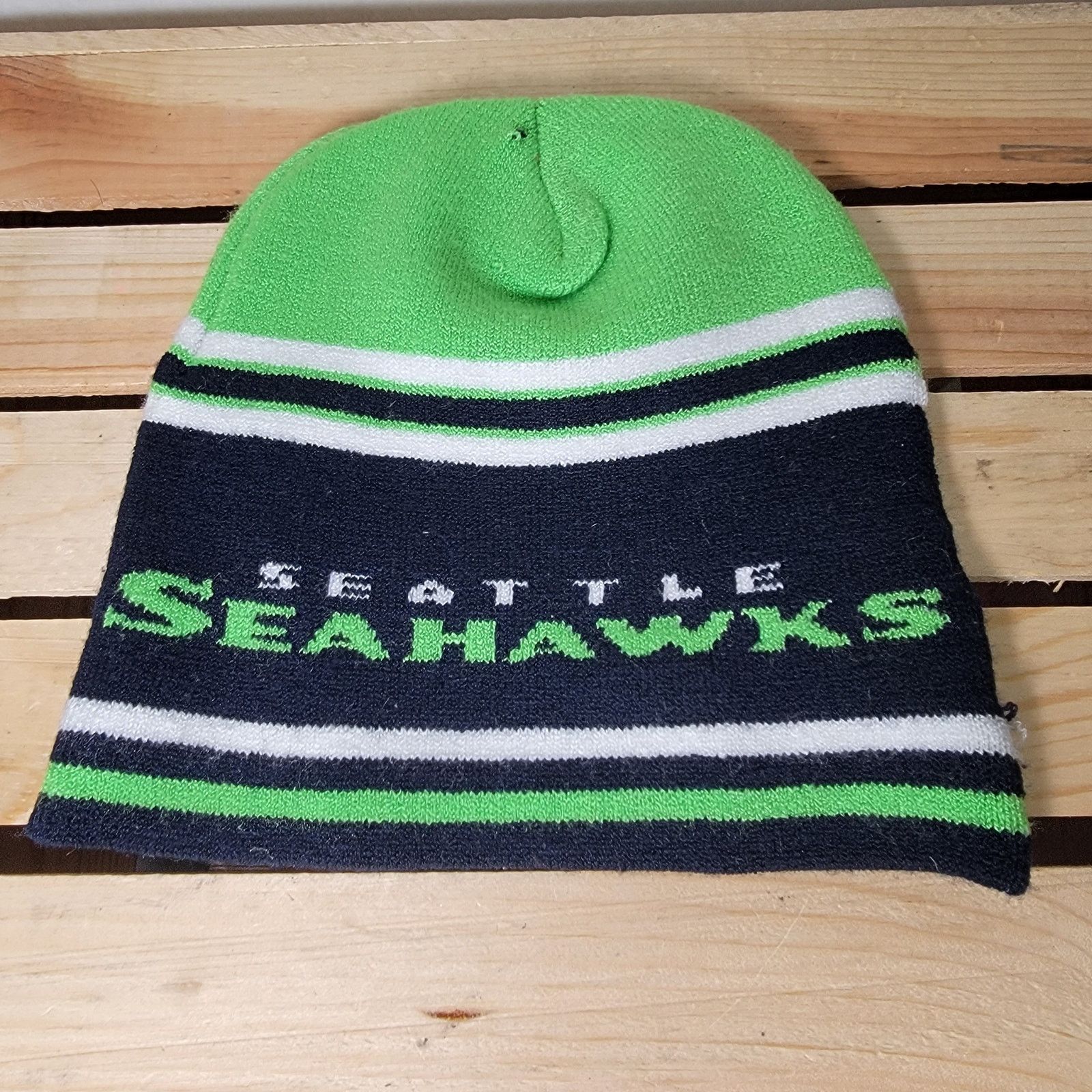 Other Seattle Seahawks Blue & Green Knit Unisex Beanie Size ONE SIZE - 2 Thumbnail