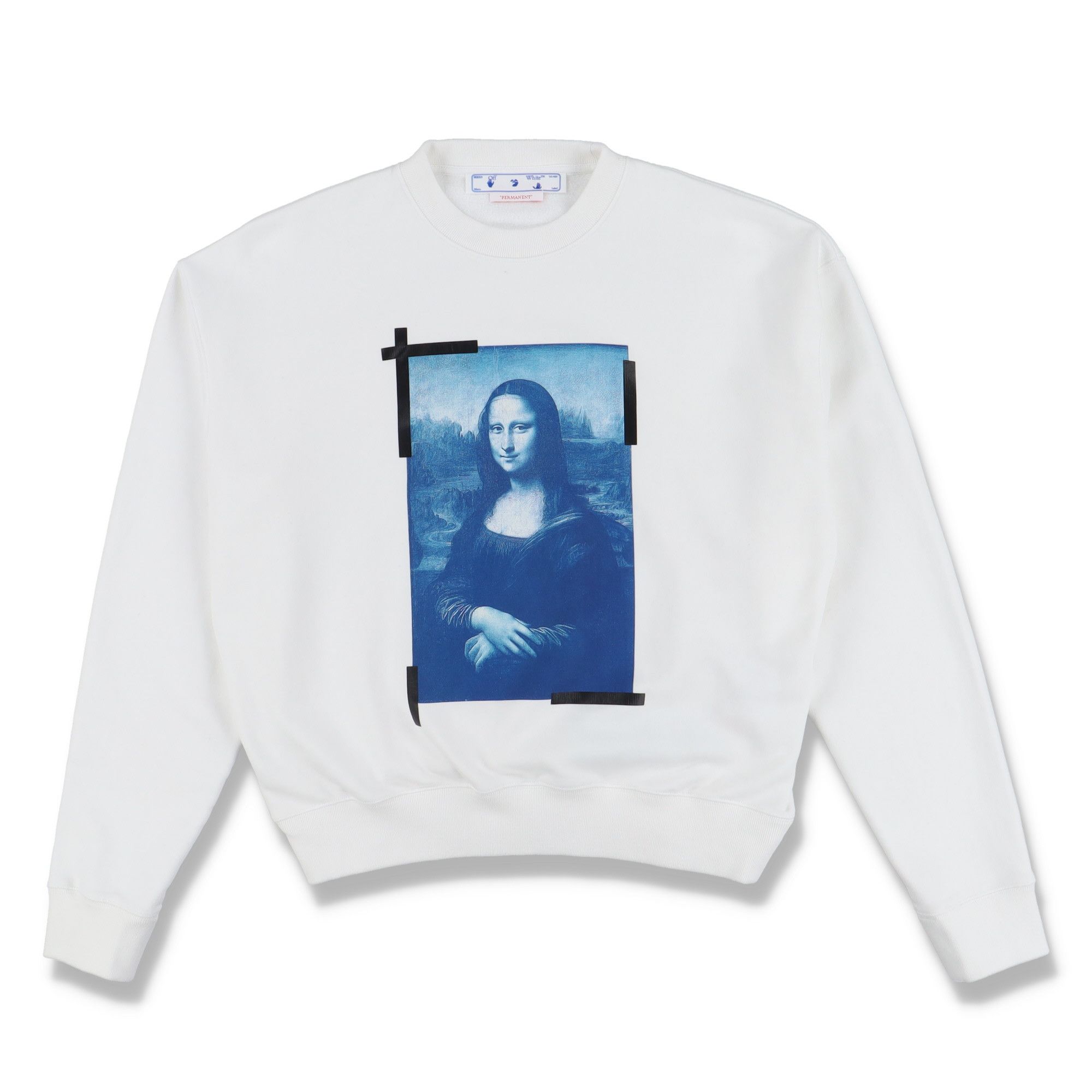 Off-White White Mona Lisa Logo Oversized Sweatshirt Size US M / EU 48-50 / 2 - 1 Thumbnail