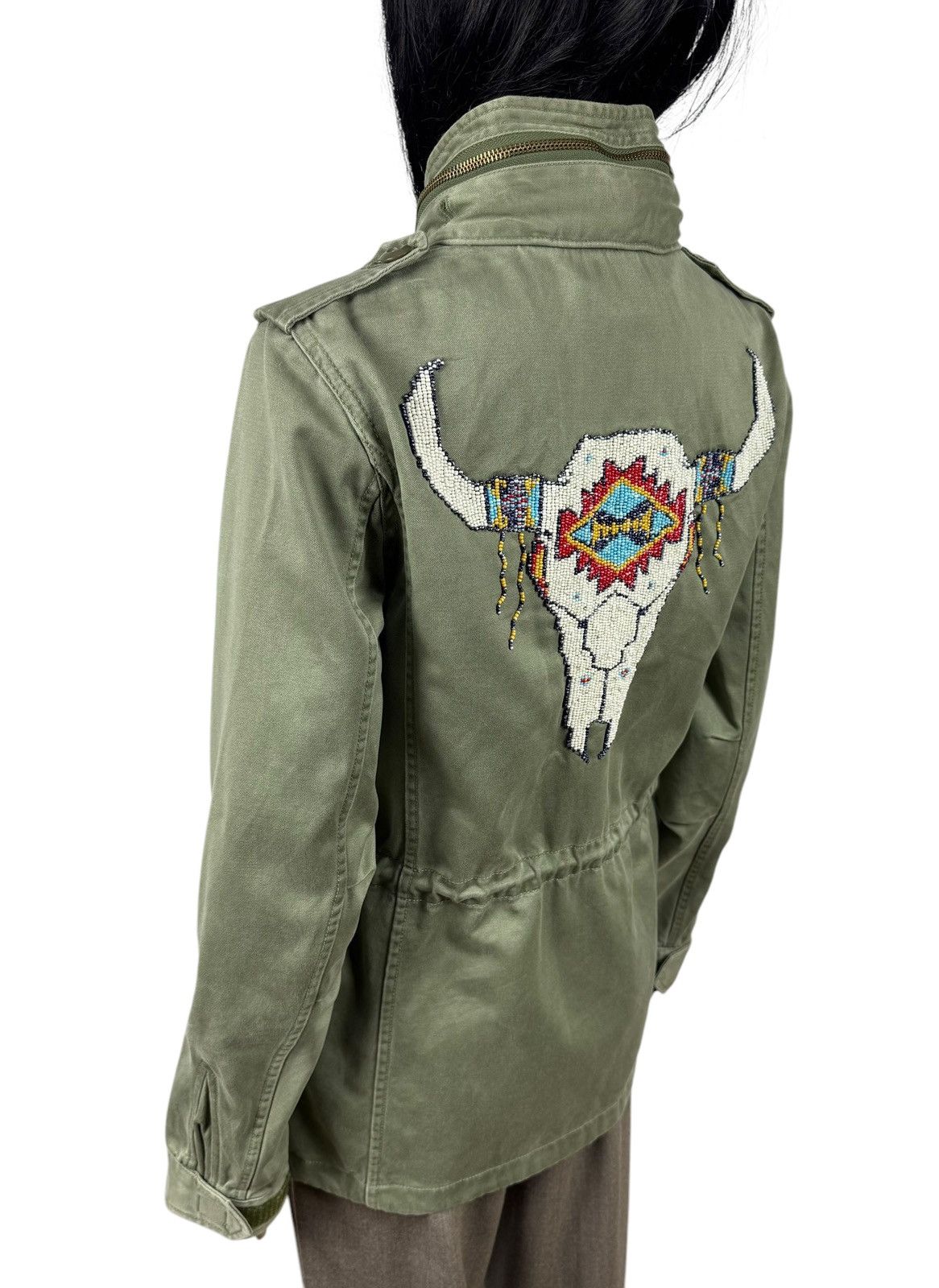 Denim & Supply Ralph Lauren Denim&Supply Ralph Lauren Beaded Steer Head Field Army Jacke Size S / US 4 / IT 40 - 8 Thumbnail