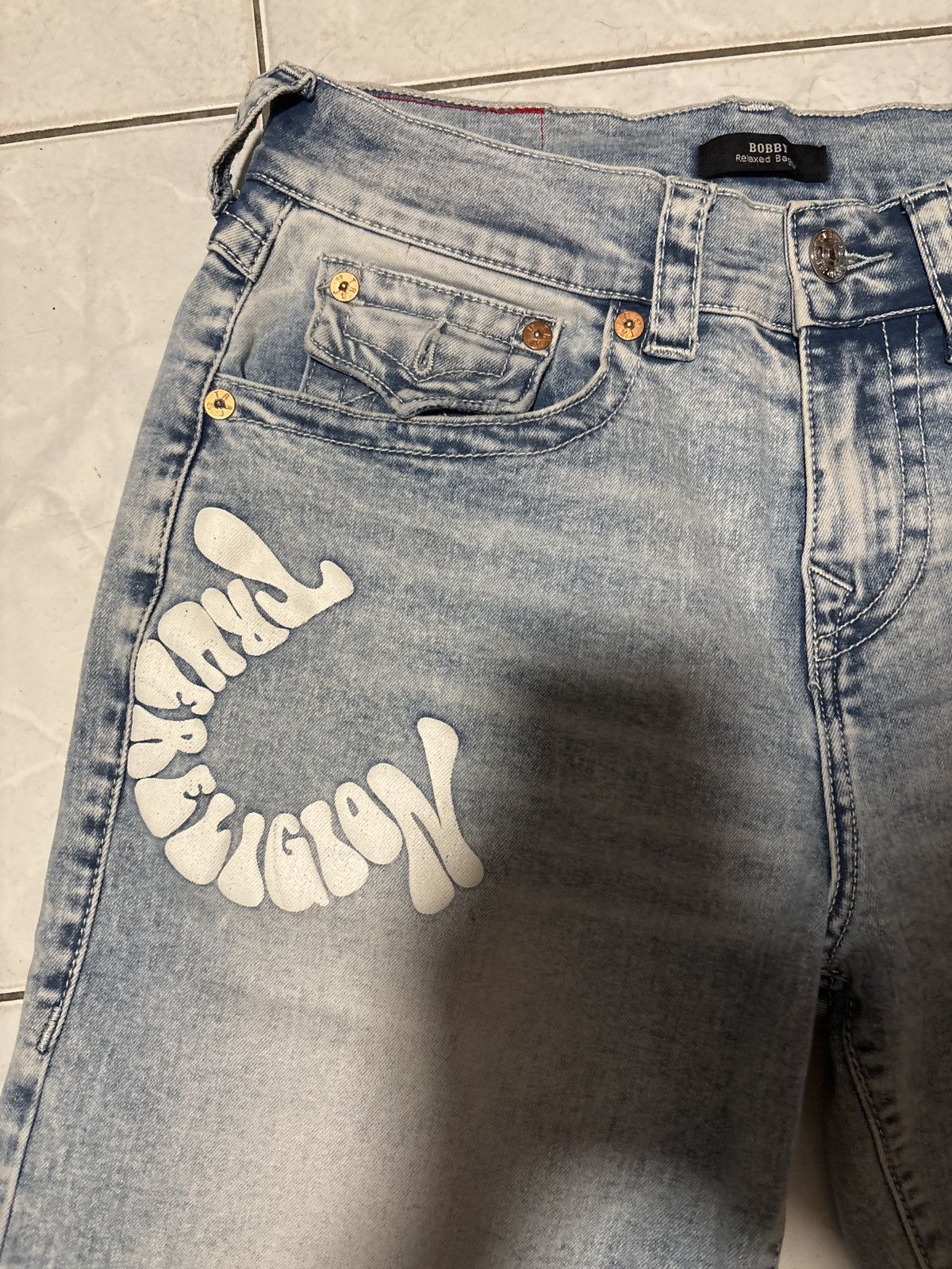 True Religion × Vintage True Religion puff print baggy jeans Size US 28 / EU 44 - 5 Thumbnail