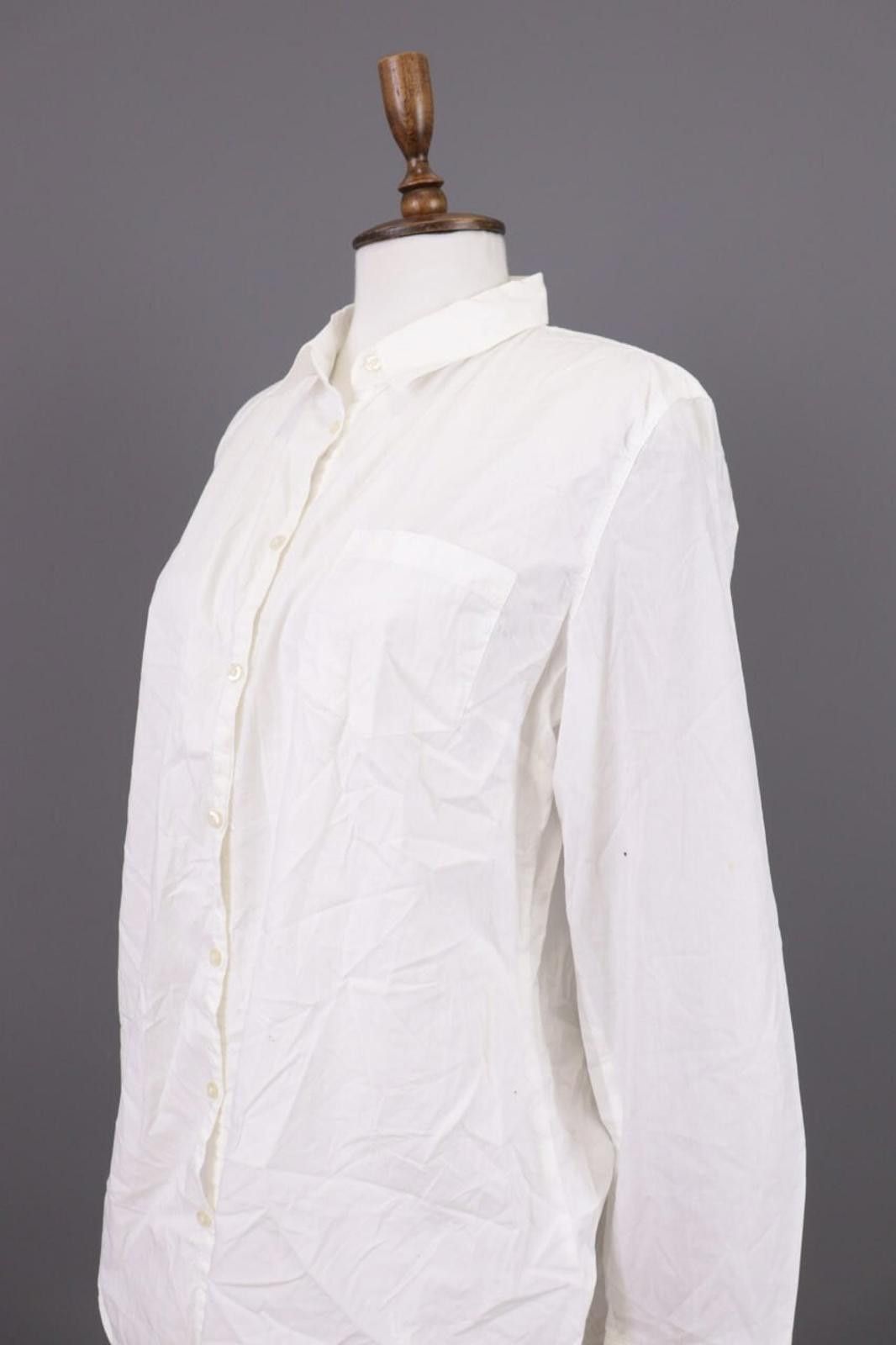Designer Emily Van Den Bergh White Blouse Tunic Shirt Size 44 Size M / US 6-8 / IT 42-44 - 6 Thumbnail