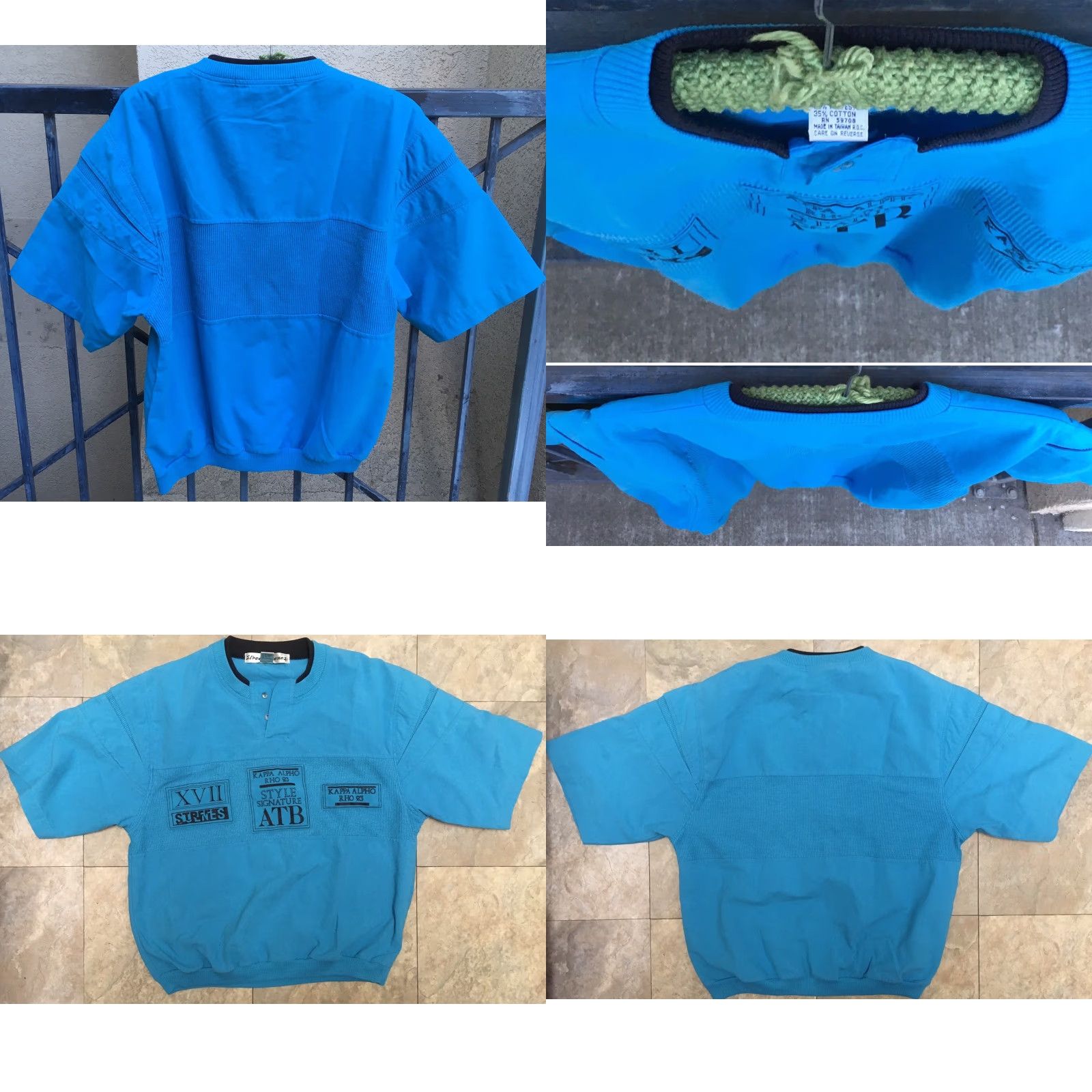 Vintage VINTAGE Street Scenes Shirt Adult M Blue 80s 90s N/A Size US M / EU 48-50 / 2 - 8 Thumbnail