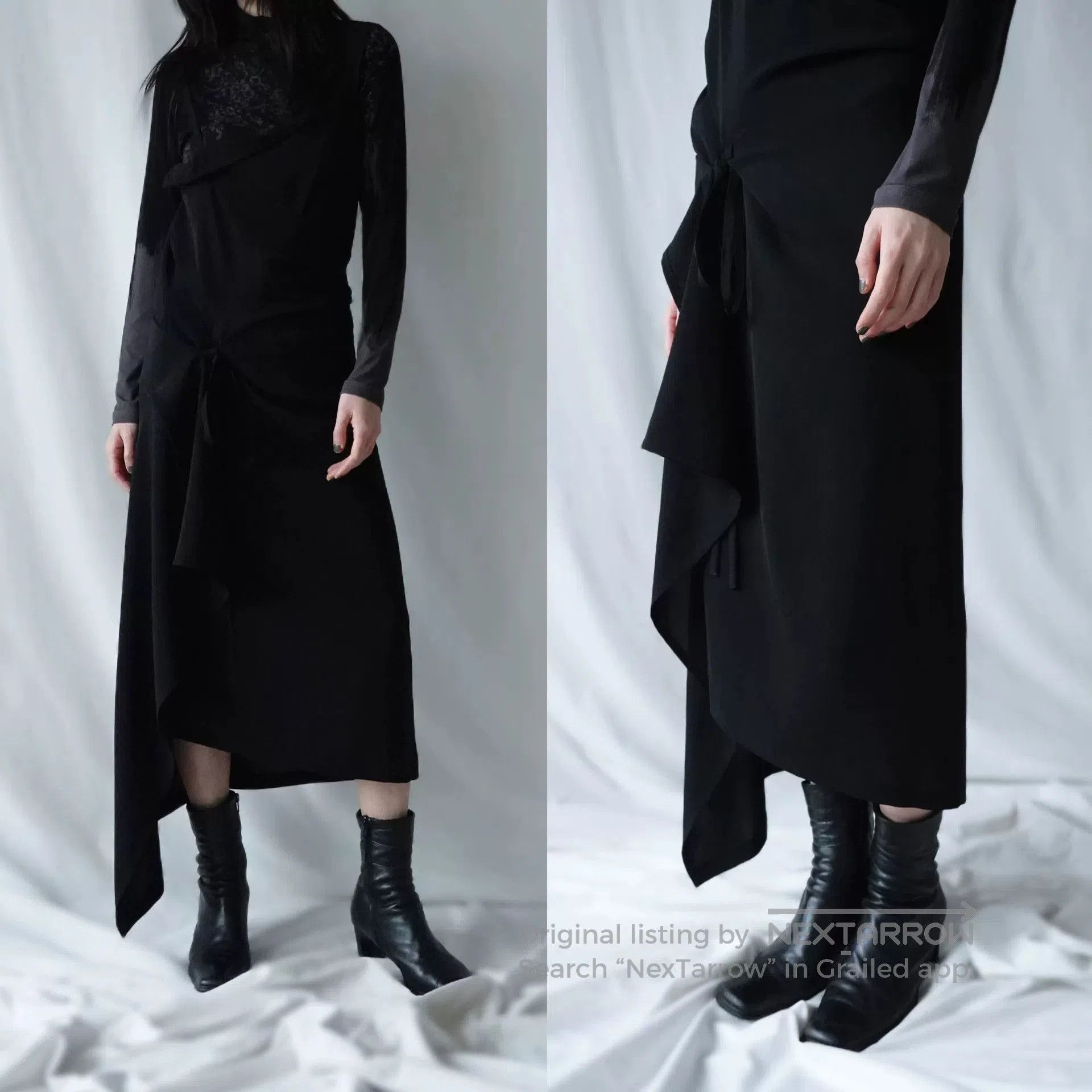 Limi Feu LimiFeu Asymmetrical Black Dress with Straps. Size S / US 4 / IT 40 - 2 Thumbnail