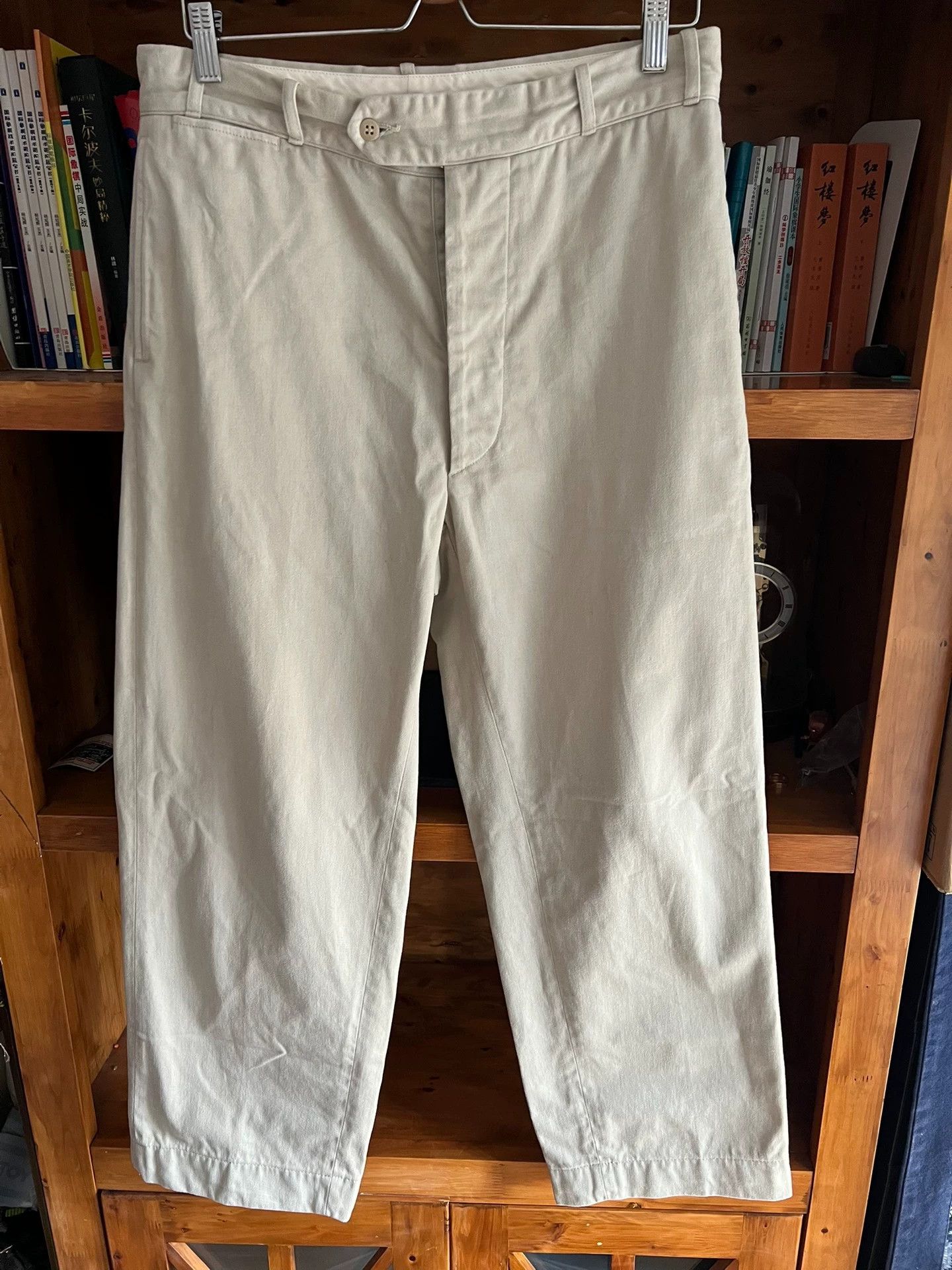 At Last & Co Atlast&Co Timeworn Ivory 34 High-Waist Pants Size US 34 / EU 50 - 4 Thumbnail