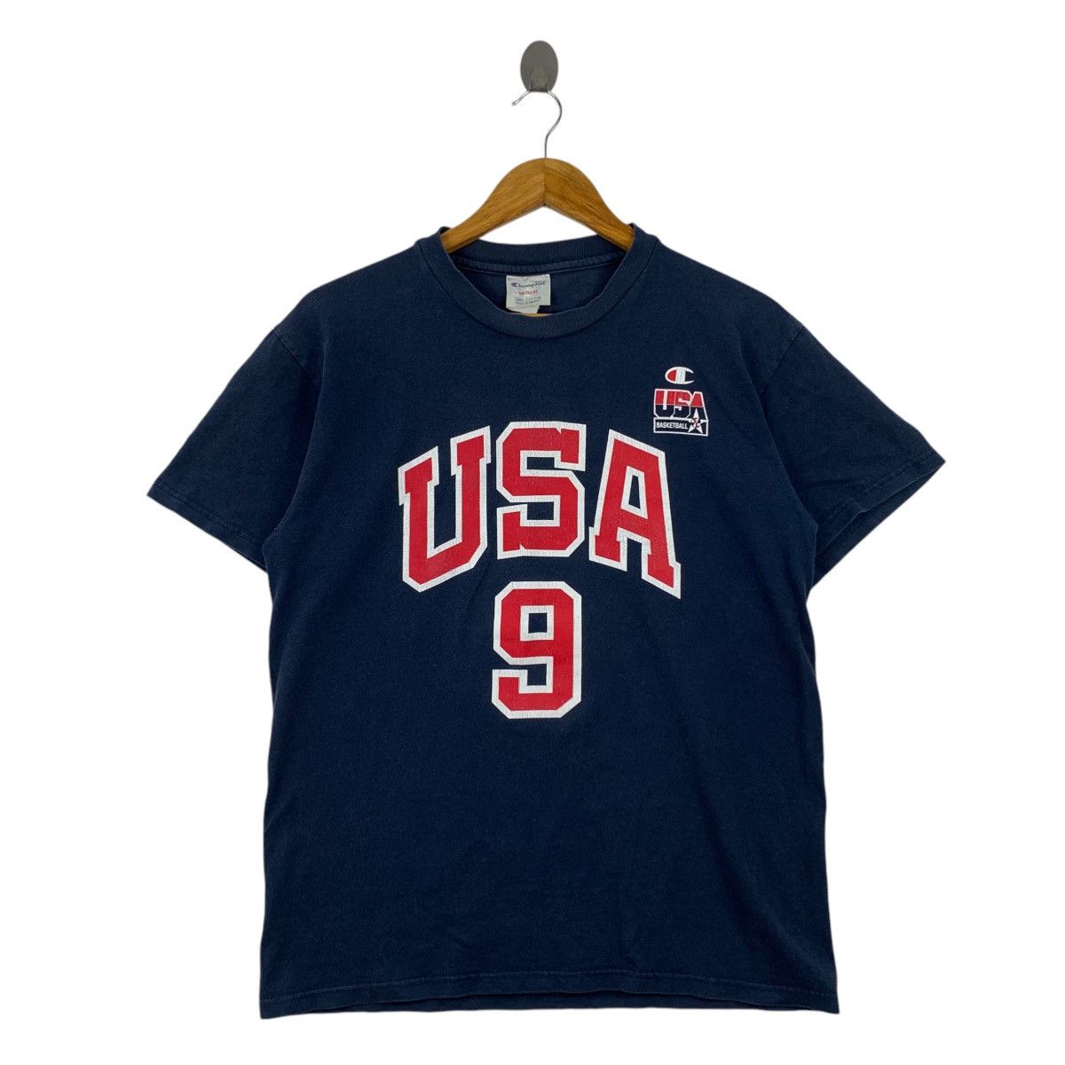 Champion Vintage CARTER 9 USA x CHAMPION Basketball Logo Print Shirt Size US M / EU 48-50 / 2 - 2 Thumbnail