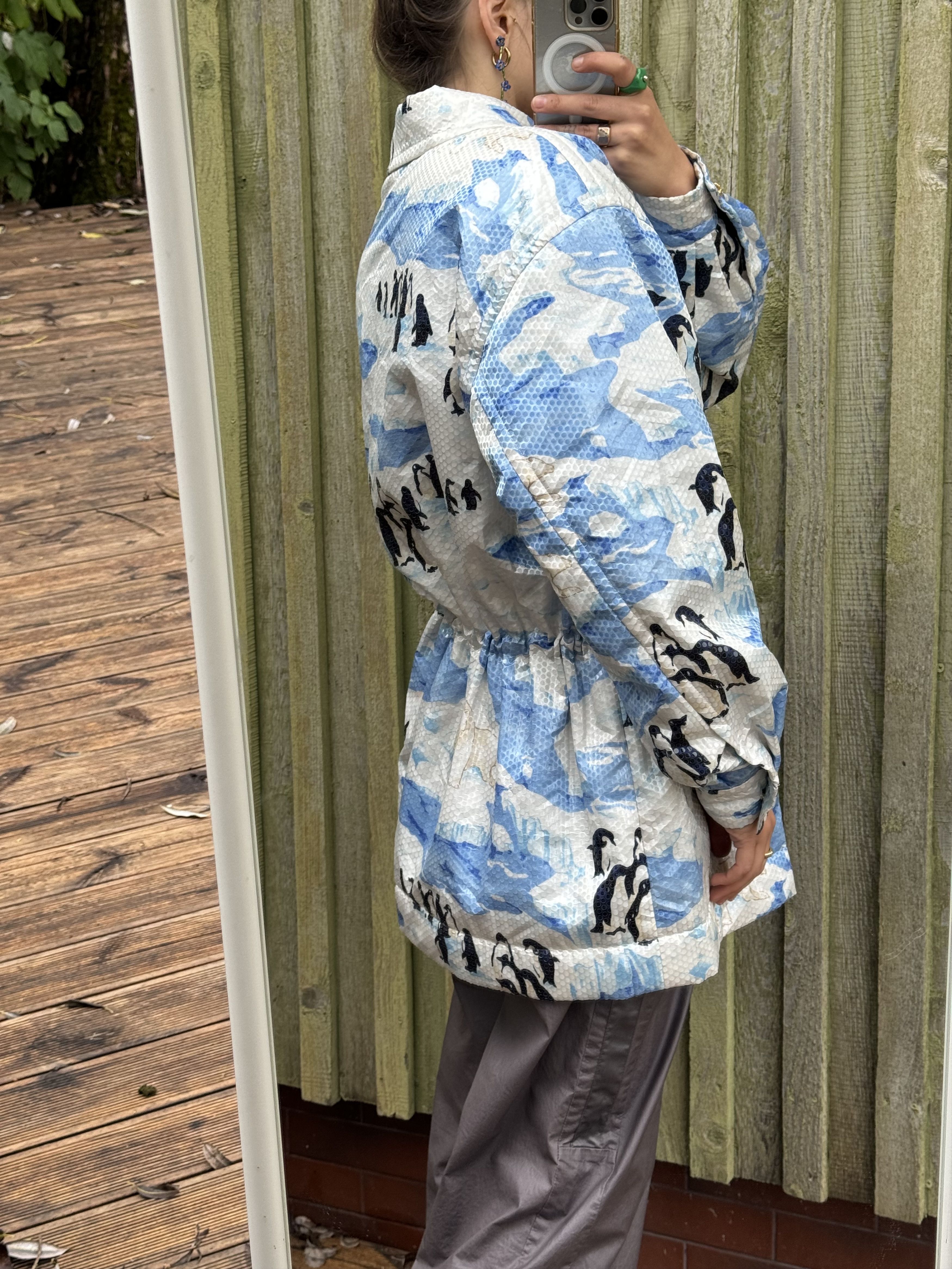 Escada Vintage Escada Coat with Penguins ‘Global Warming’ Parka Size XL / US 12-14 / IT 48-50 - 4 Thumbnail