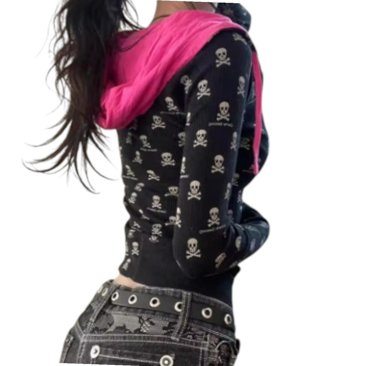 Other pink gothic skull jacket zip-up Size M / US 6-8 / IT 42-44 - 2 Thumbnail