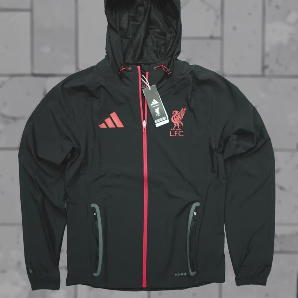 Adidas Adidas Liverpool Tiro 25 Competition Vis Tech Travel Jacket S Black Mens Jacket Size US S / EU 44-46 / 1 - 1 Thumbnail
